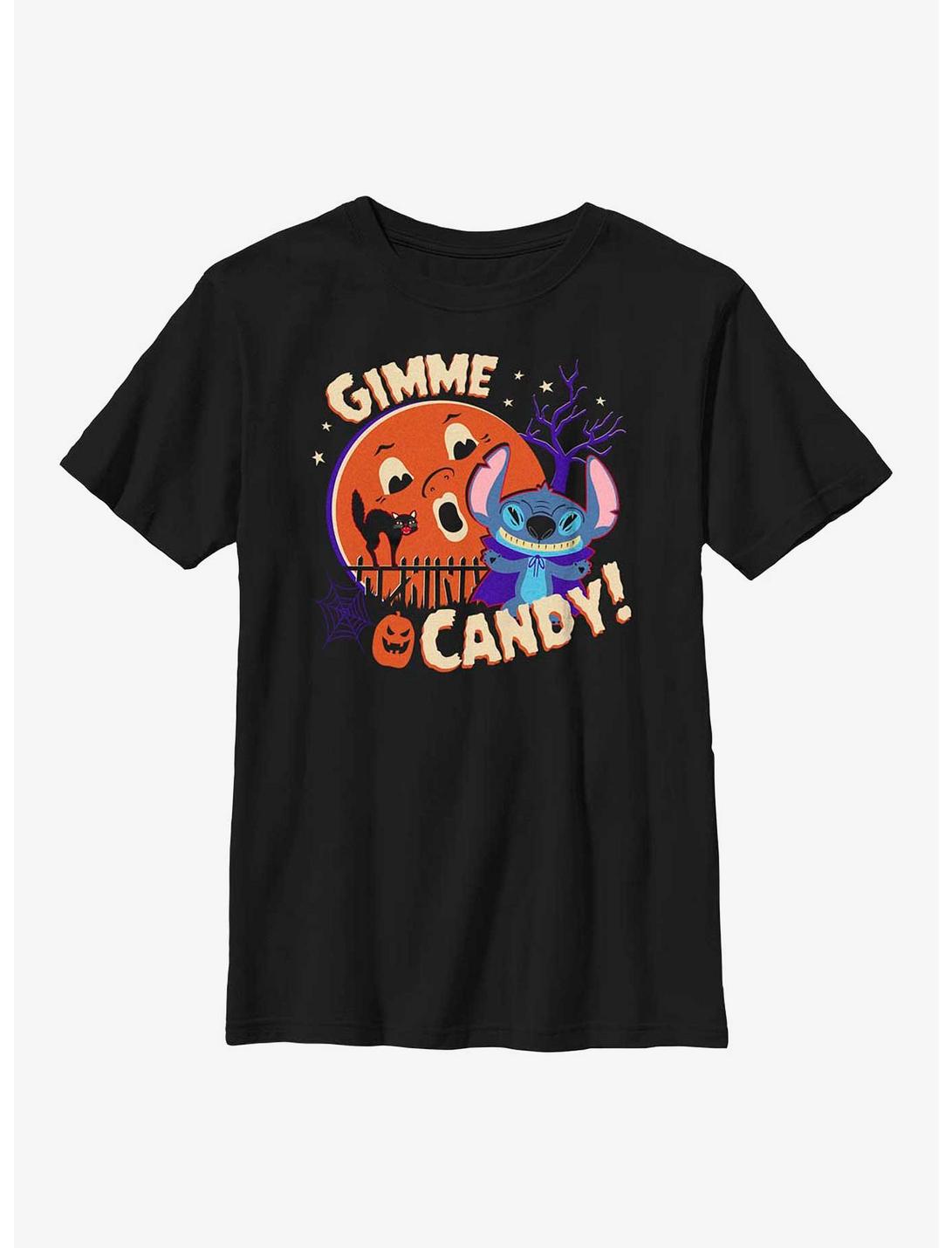 Disney Lilo & Stitch Gimme Candy! Youth T-Shirt, BLACK, hi-res