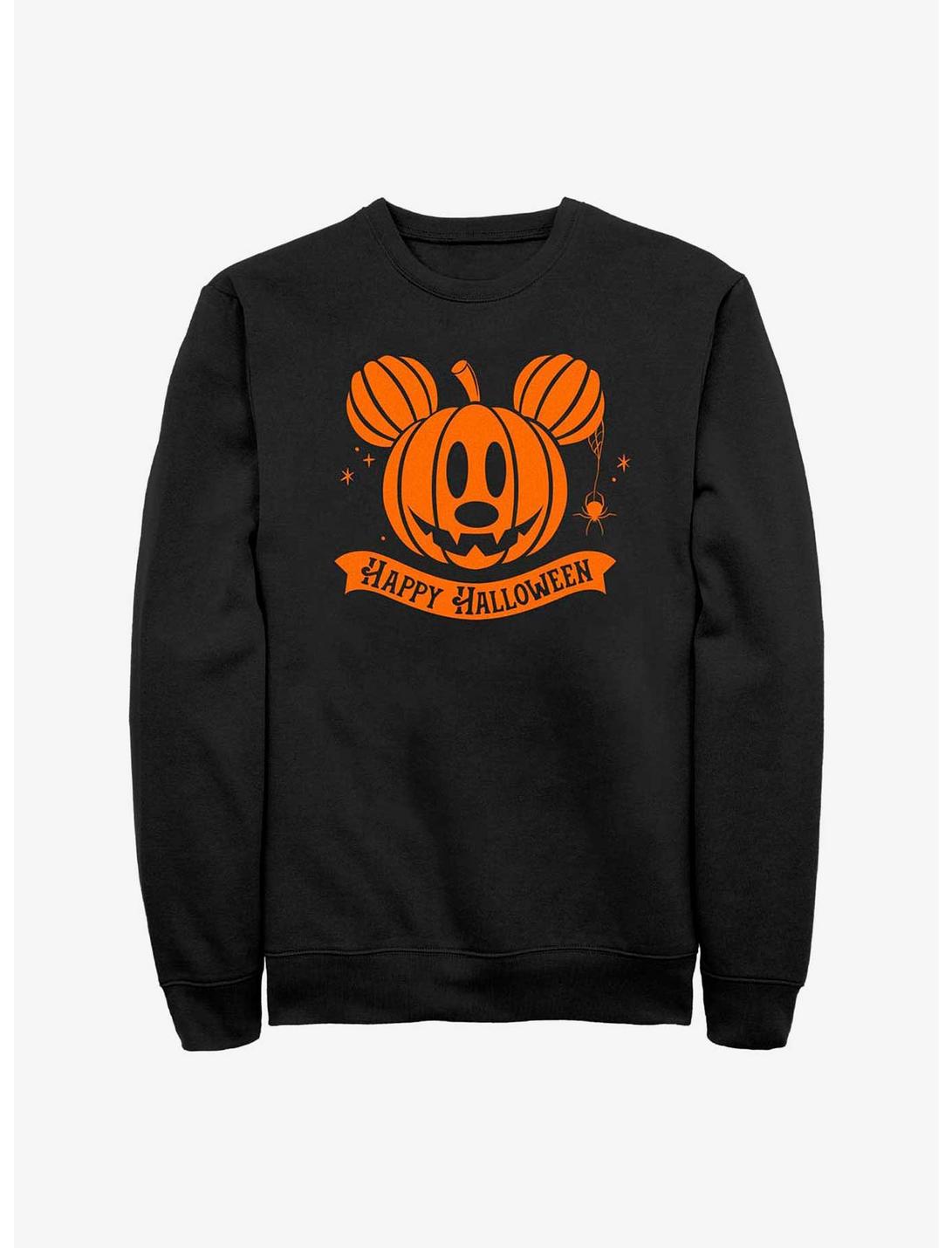 Disney Mickey Mouse Pumpkin Head Sweatshirt, BLACK, hi-res