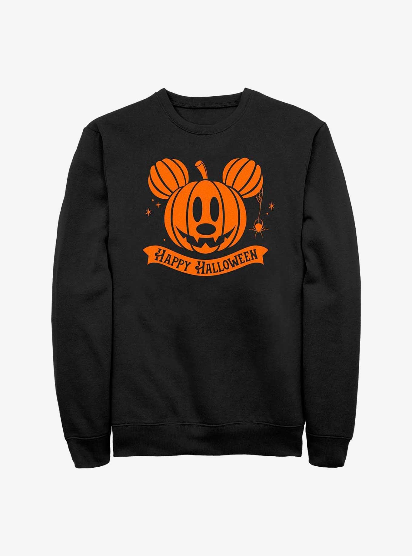 Disney Mickey Mouse Pumpkin Head Sweatshirt, BLACK, hi-res