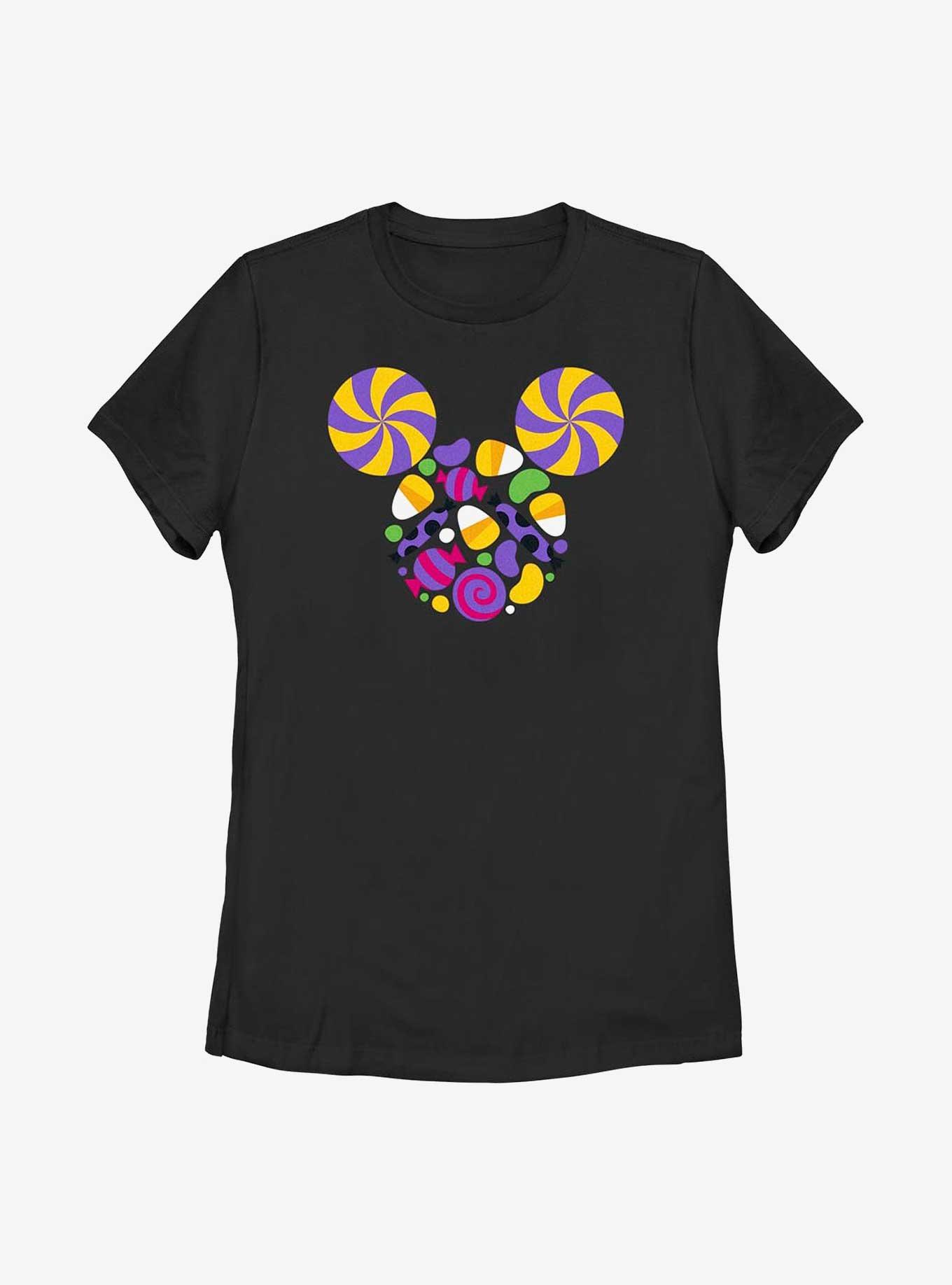 Disney Mickey Mouse Candy Fill Womens T-Shirt, BLACK, hi-res