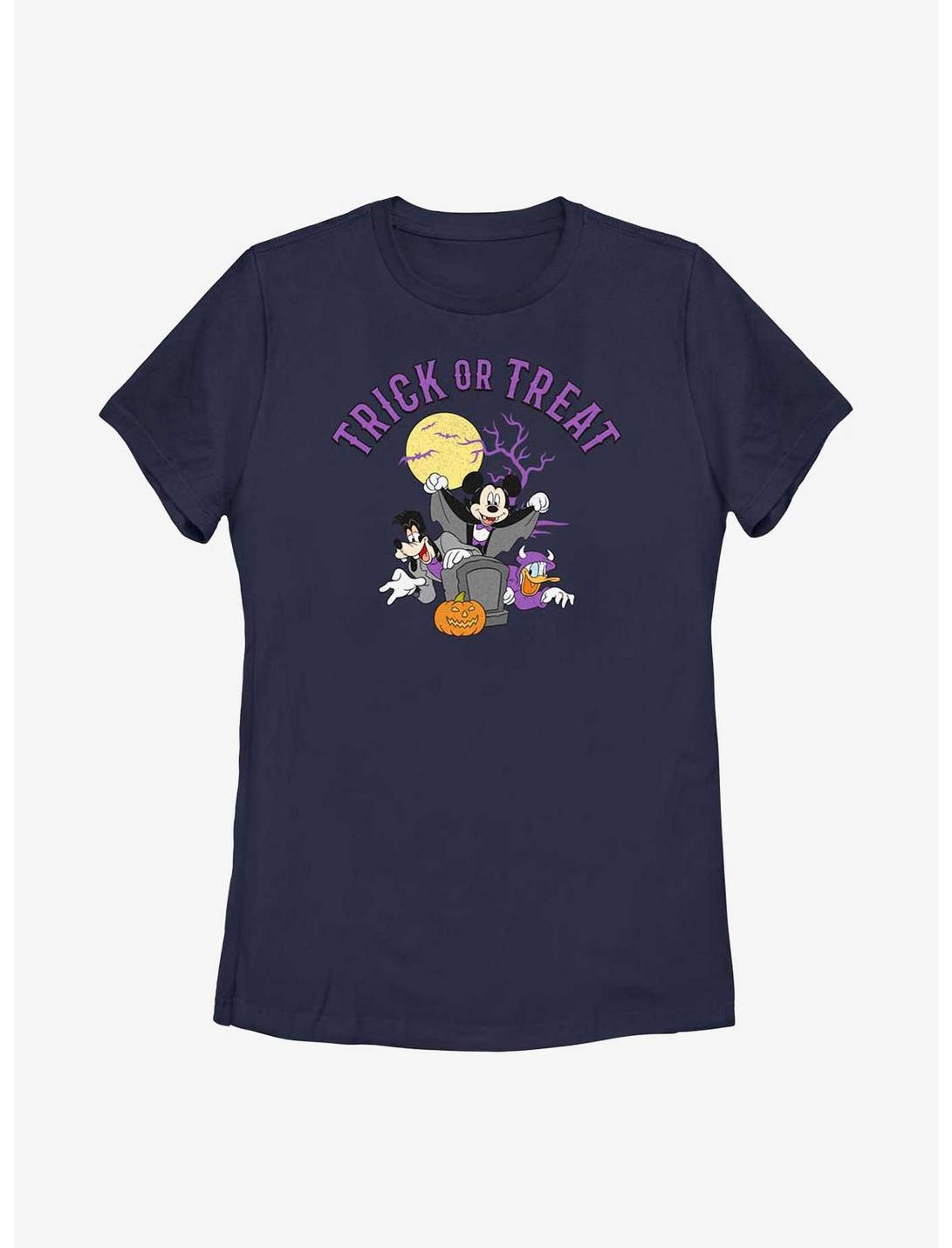 Disney Mickey Mouse & Friends Trick Or Treat Womens T-Shirt, NAVY, hi-res