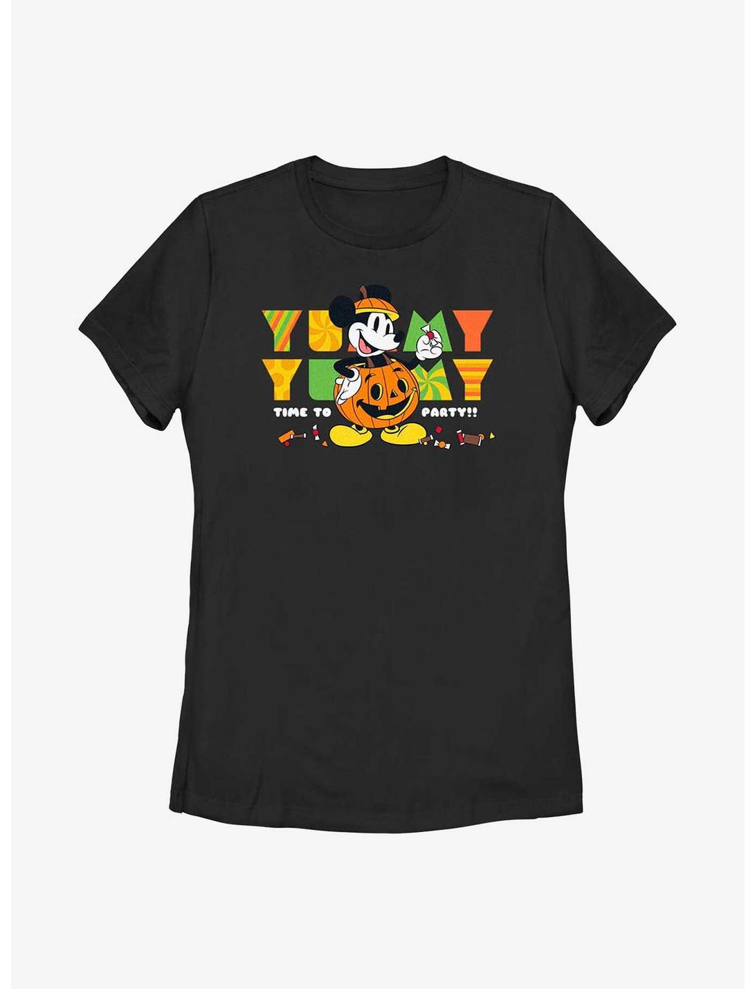 Disney Mickey Mouse Yummy Candy Party Womens T-Shirt, BLACK, hi-res