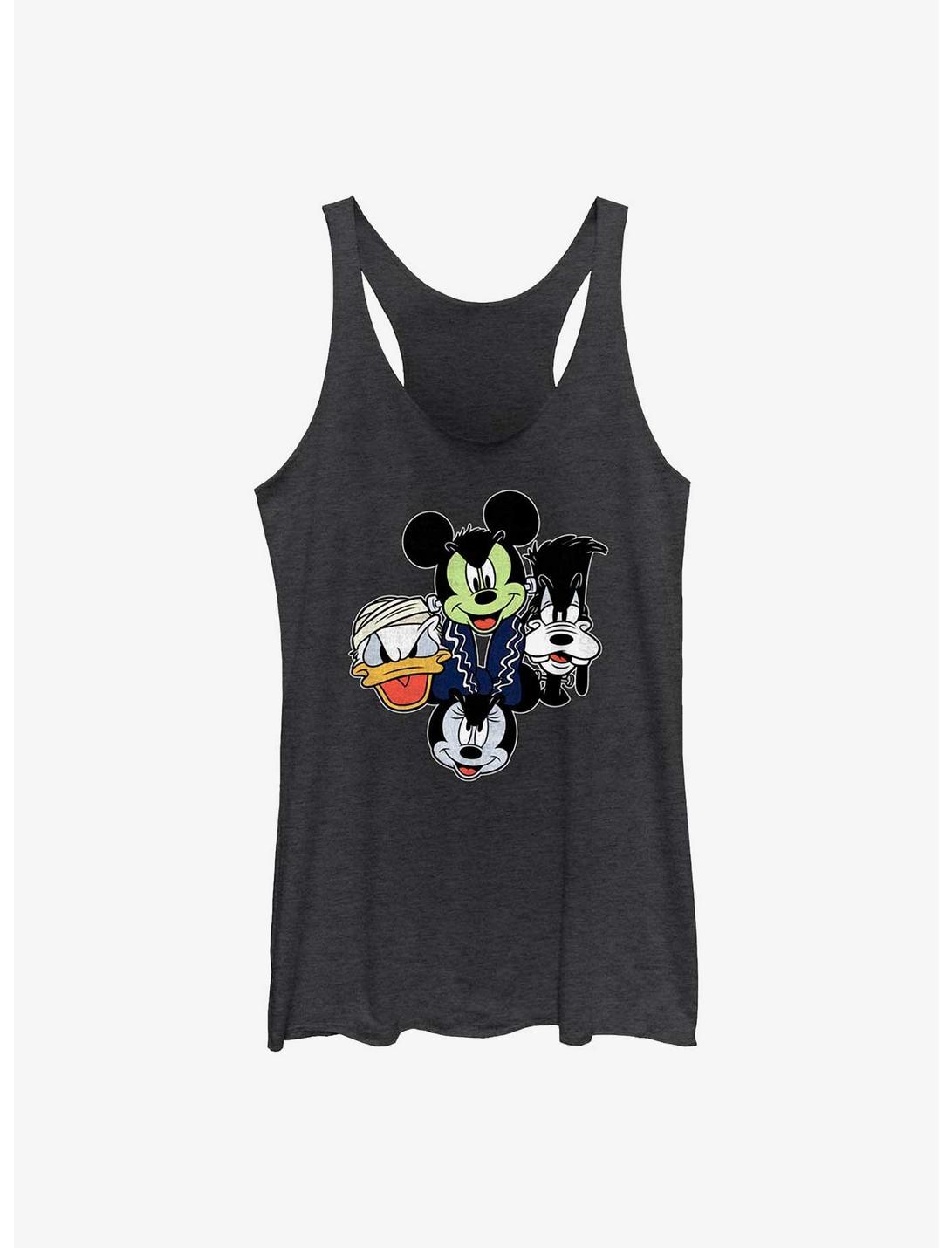 Disney Mickey Mouse & Friends Halloween Heads Womens Tank Top, BLK HTR, hi-res
