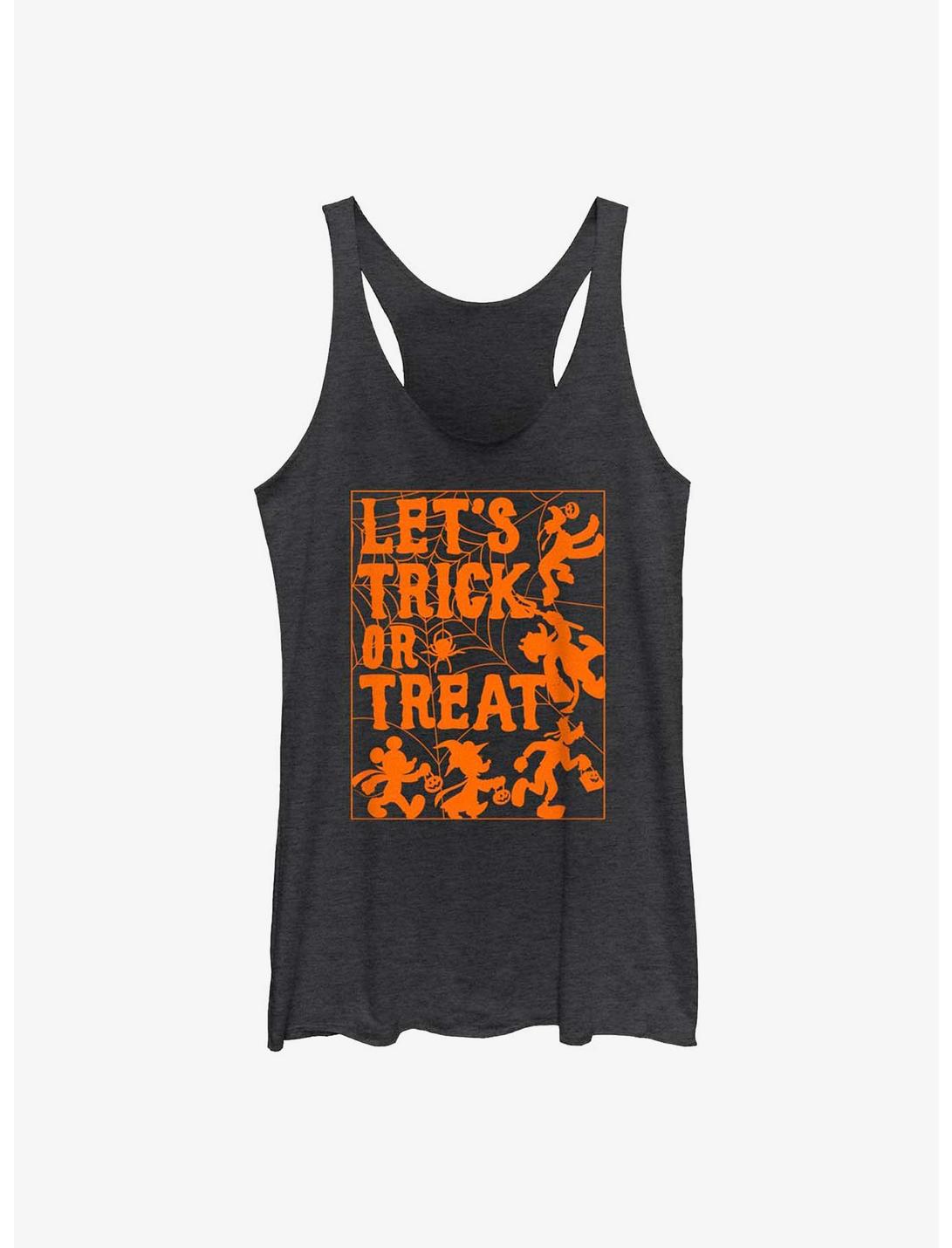 Disney Mickey Mouse Let's Trick Or Treat Womens Tank Top, BLK HTR, hi-res
