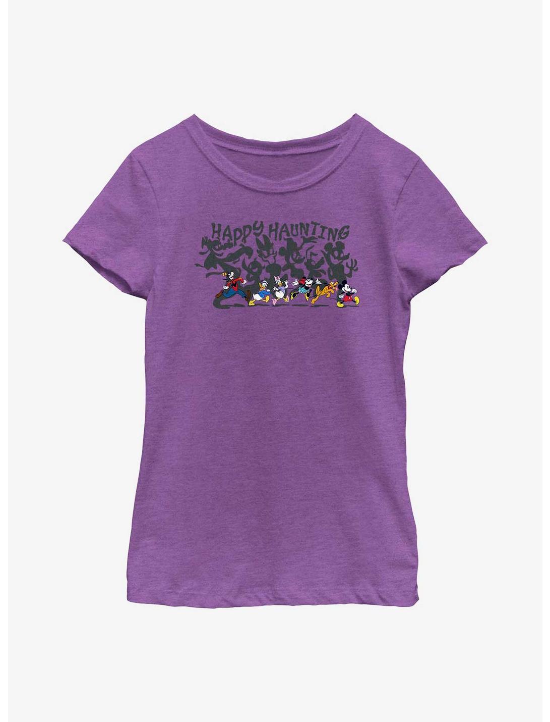 Disney Mickey Mouse & Friends Happy Haunting Shadows Youth Girls T-Shirt, PURPLE BERRY, hi-res