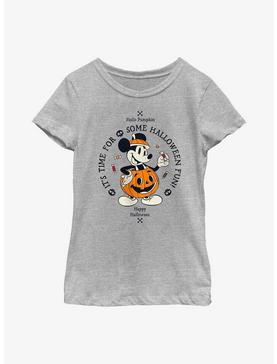 Disney Mickey Mouse Time For Halloween Pumpkin Mickey Youth Girls T-Shirt, , hi-res