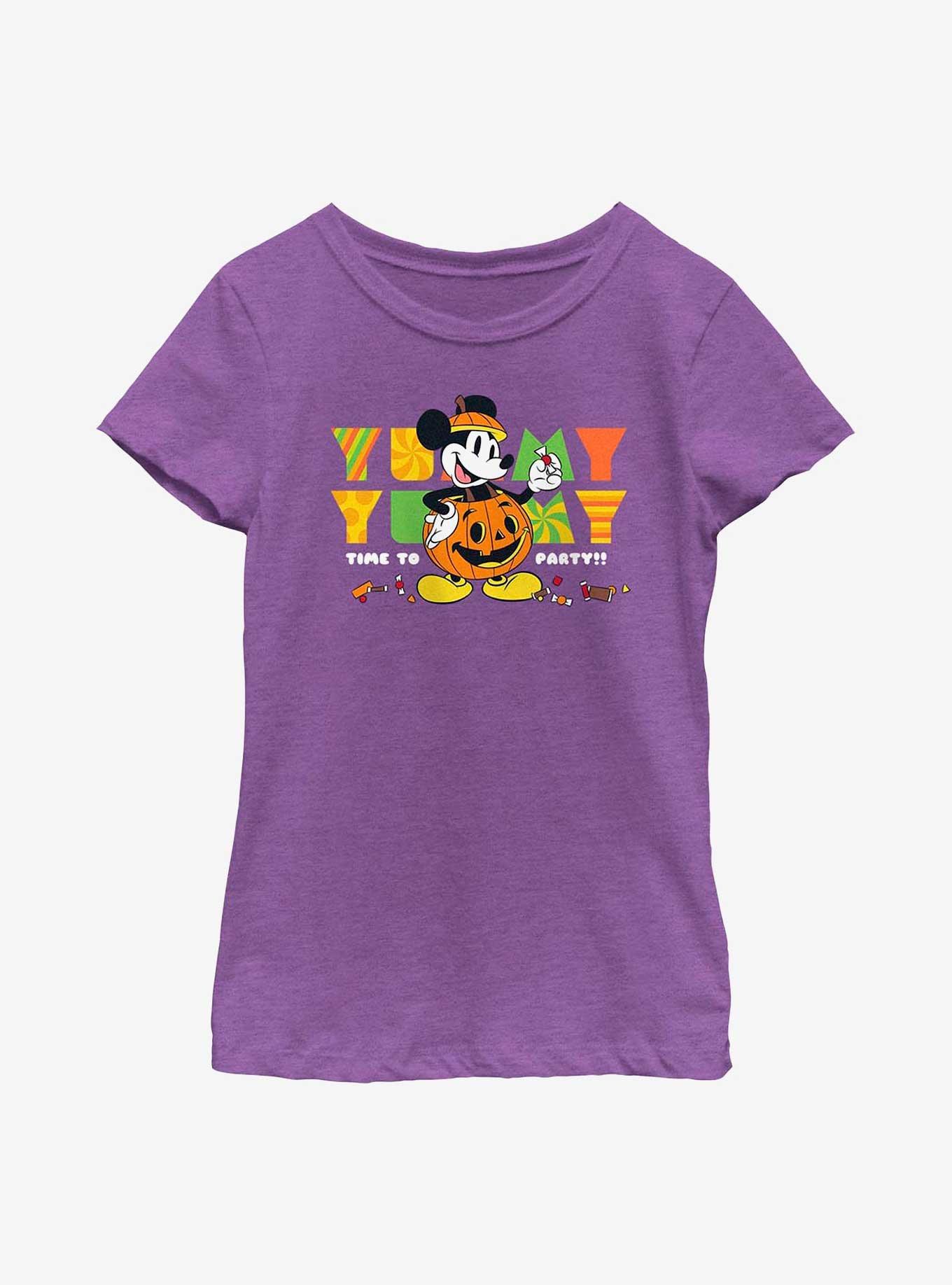 Disney Mickey Mouse Yummy Candy Party Youth Girls T-Shirt, PURPLE BERRY, hi-res