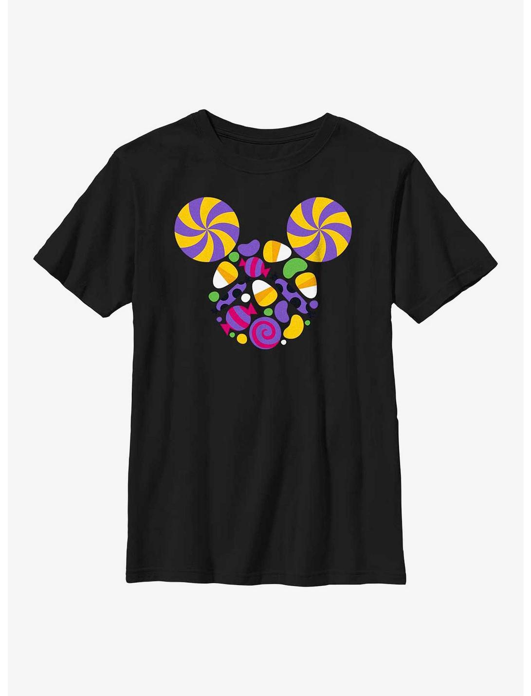 Disney Mickey Mouse Candy Fill Youth T-Shirt, BLACK, hi-res