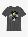Disney Mickey Mouse & Friends Halloween Heads Youth T-Shirt, CHAR HTR, hi-res