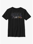 Disney Mickey Mouse & Friends Happy Haunting Shadows Youth T-Shirt, BLACK, hi-res