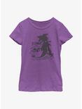 Disney Minnie Mouse Feeling Spooky Shadow Youth Girls T-Shirt, PURPLE BERRY, hi-res