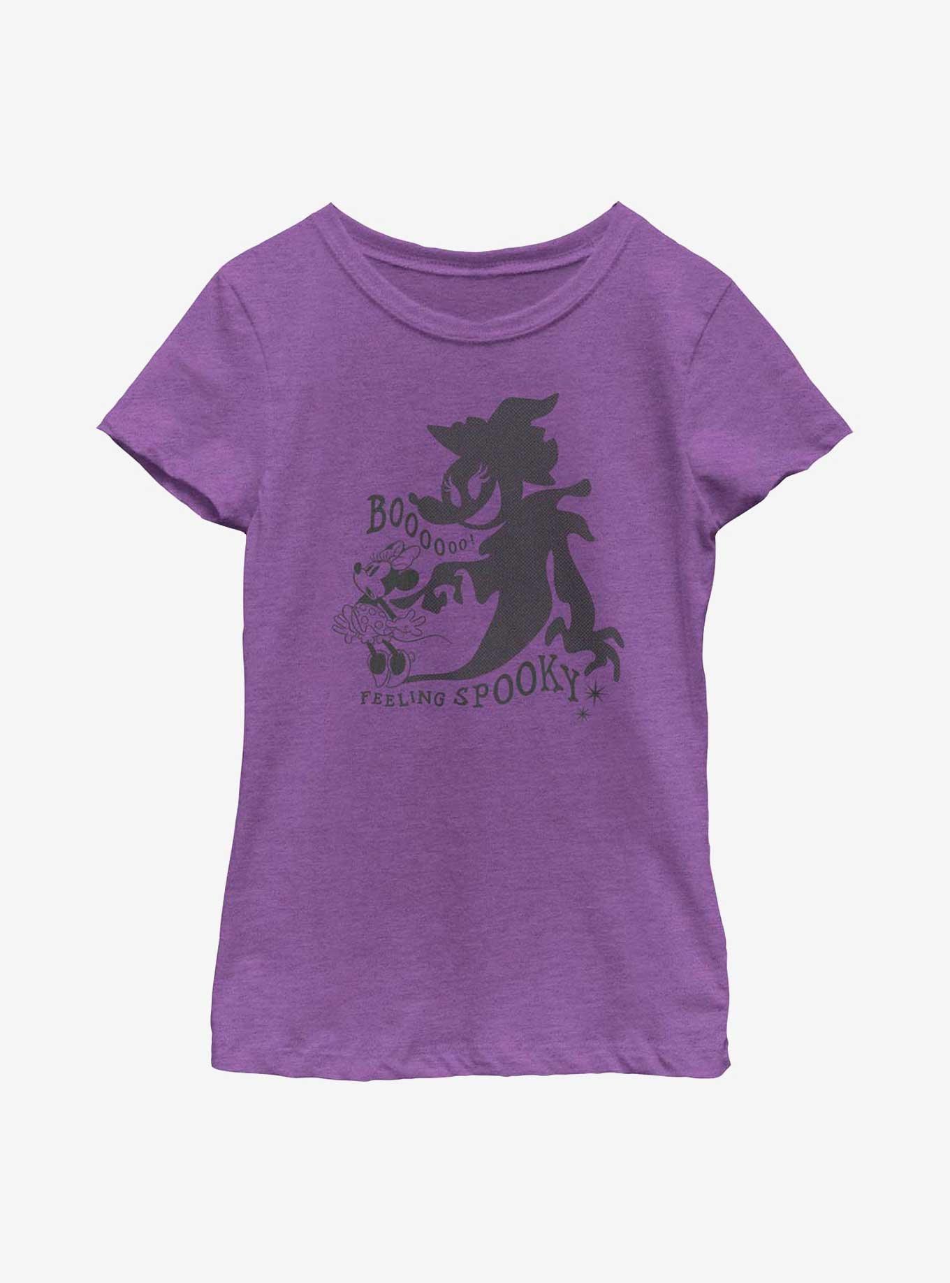 Disney Minnie Mouse Feeling Spooky Shadow Youth Girls T-Shirt, , hi-res