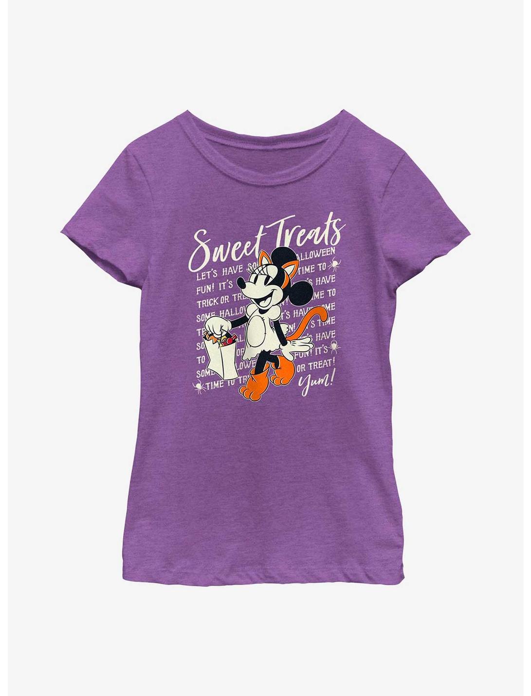 Disney Minnie Mouse Sweet Treats Youth Girls T-Shirt, PURPLE BERRY, hi-res