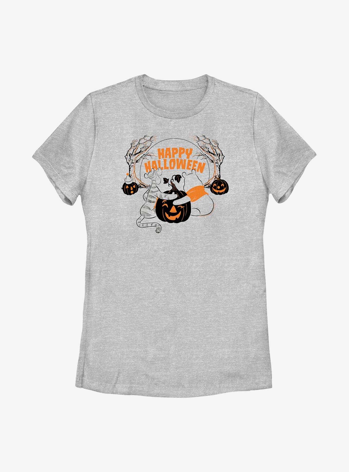 Disney Winnie The Pooh Happy Halloween Womens T-Shirt, ATH HTR, hi-res