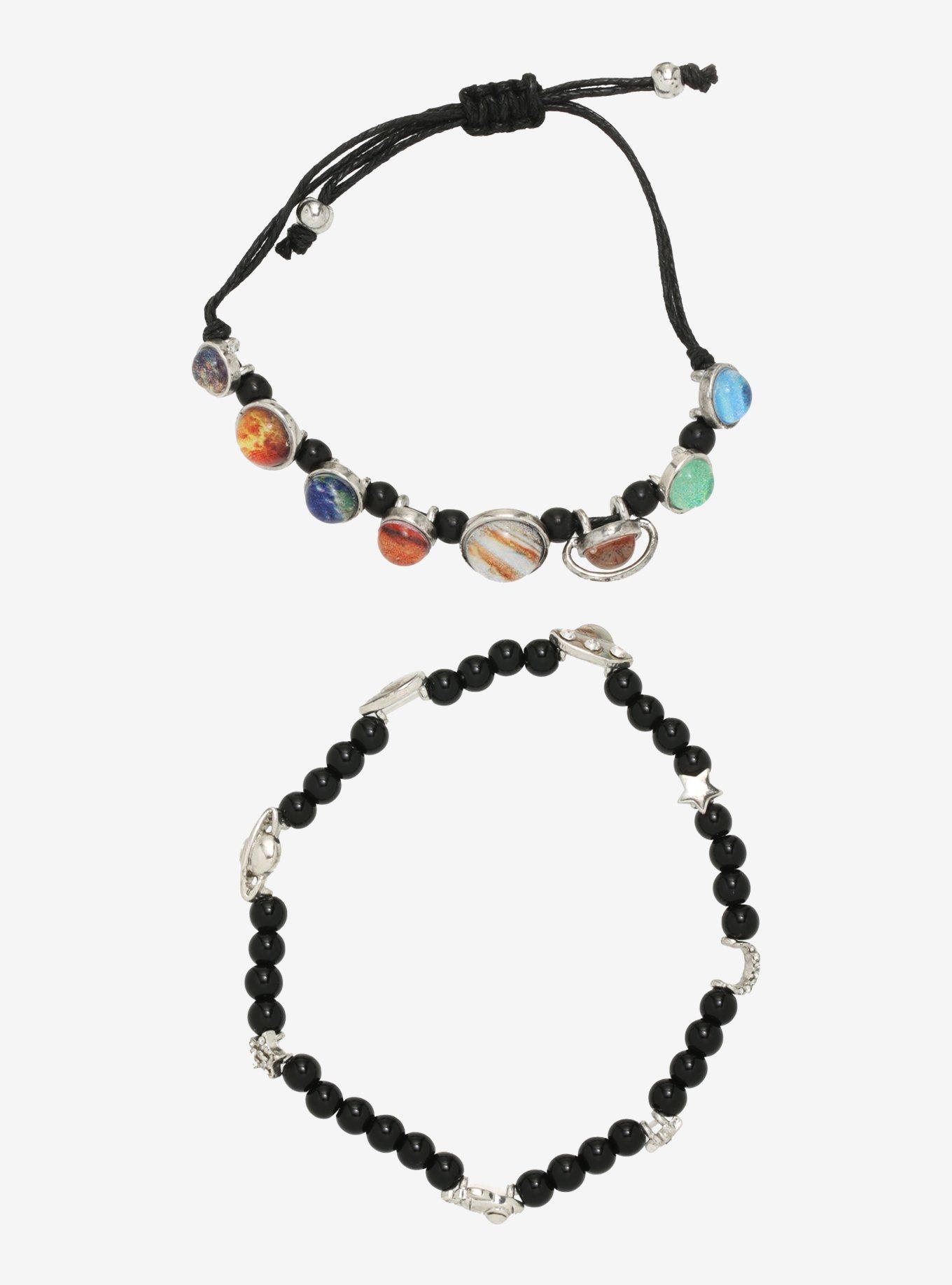 Planet Beaded Cord Bracelet Set, , hi-res