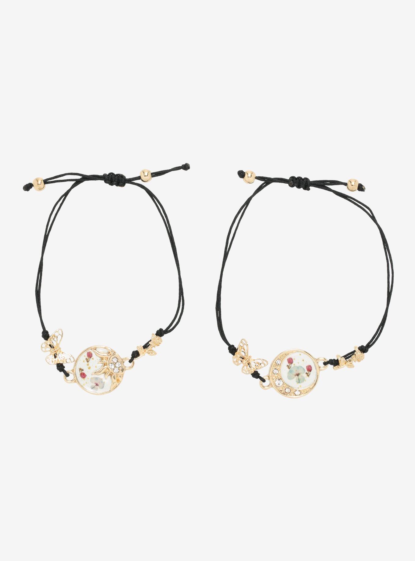 Celestial Dried Floral Best Friend Bracelet Set, , hi-res