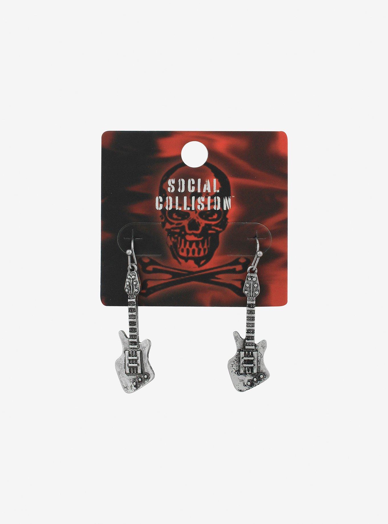 Electric Guitar Drop Earrings, , hi-res