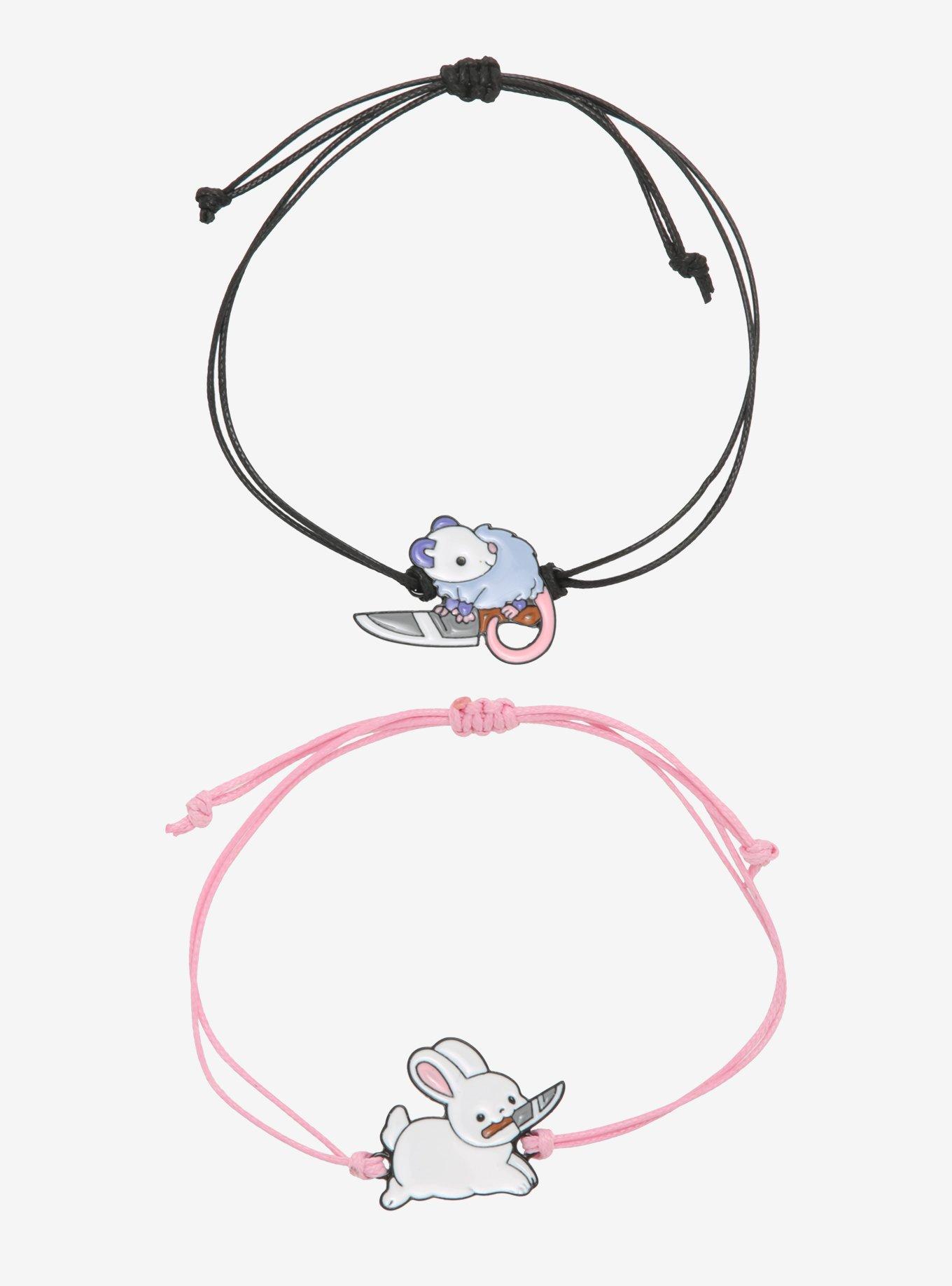 Bunny & Possum Knife Best Friend Cord Bracelet Set, , hi-res