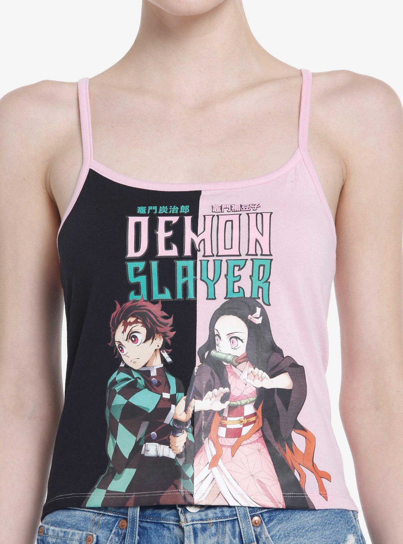 Demon Slayer: Kimetsu No Yaiba Split Girls Cami, PINK, hi-res