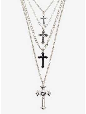Gothic Cross 4 Layer Necklace, , hi-res