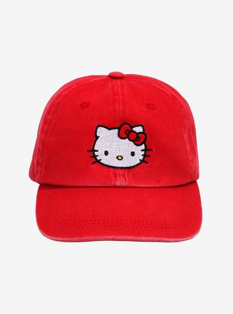 Sanrio Hello Kitty Strawberry Milk Embroidered Cap - BoxLunch Exclusive