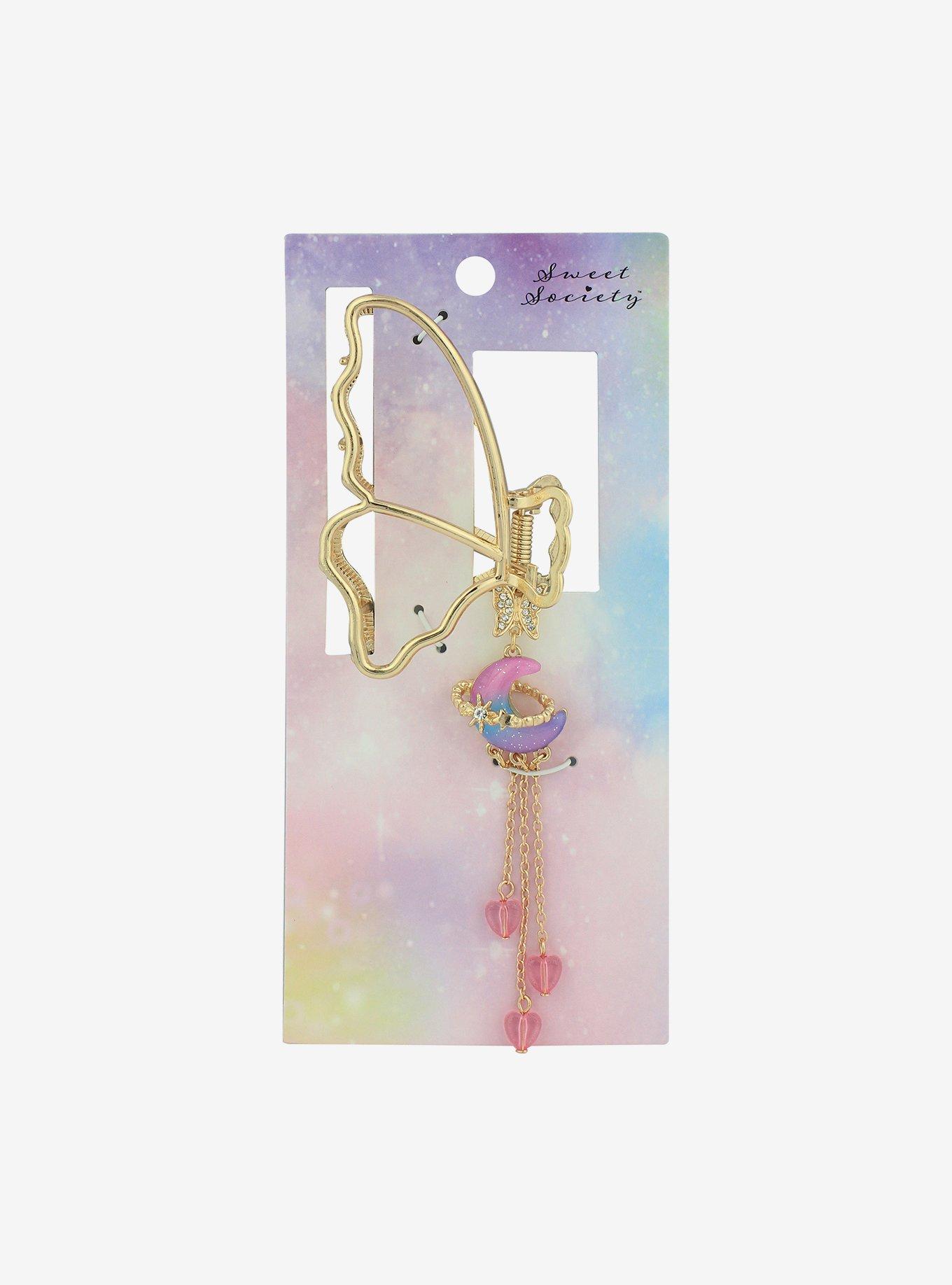 Butterfly Moon Planet Claw Hair Clip, , hi-res