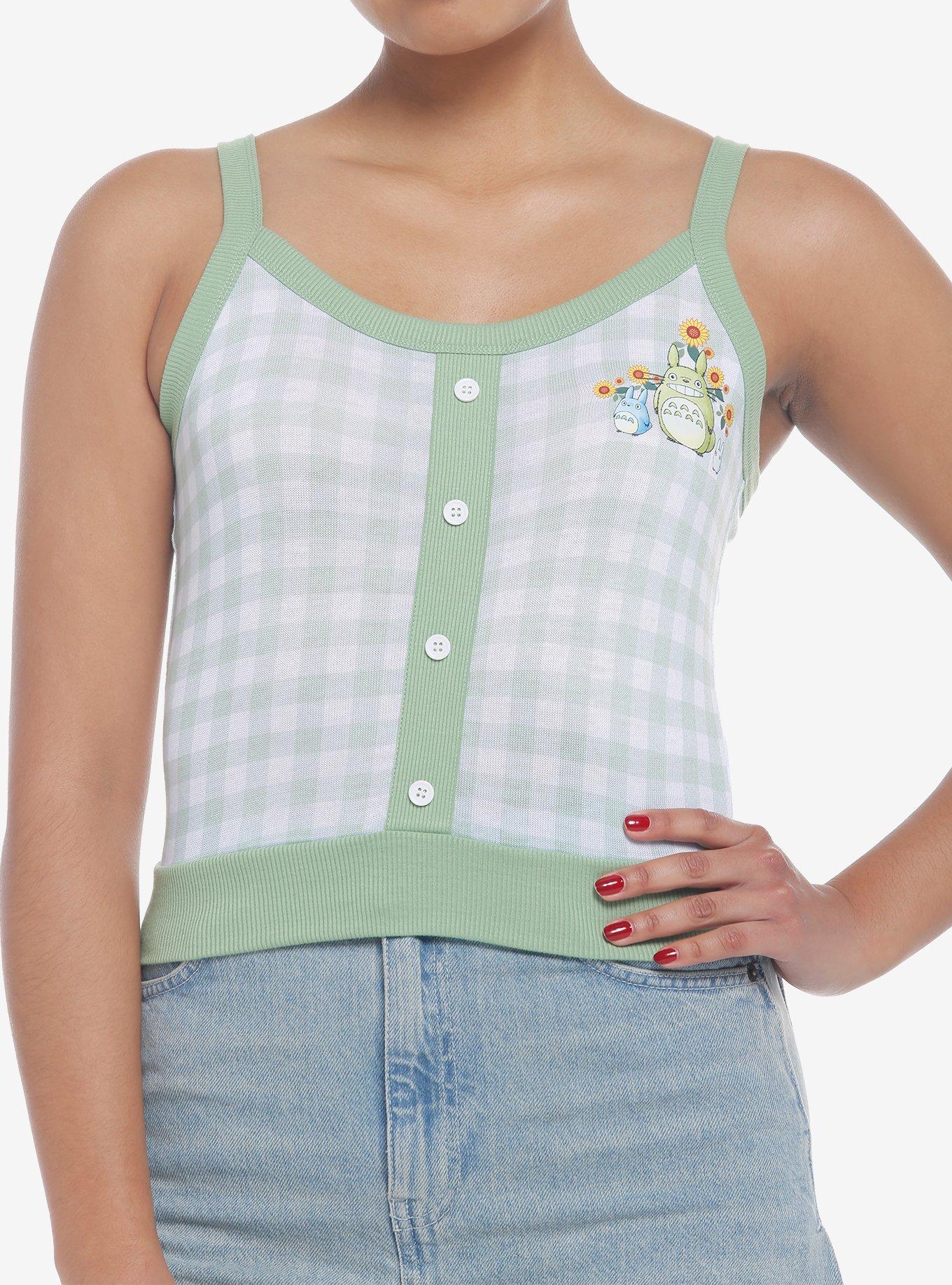 Her Universe Studio Ghibli My Neighbor Totoro Gingham Girls Crop Cami, , hi-res