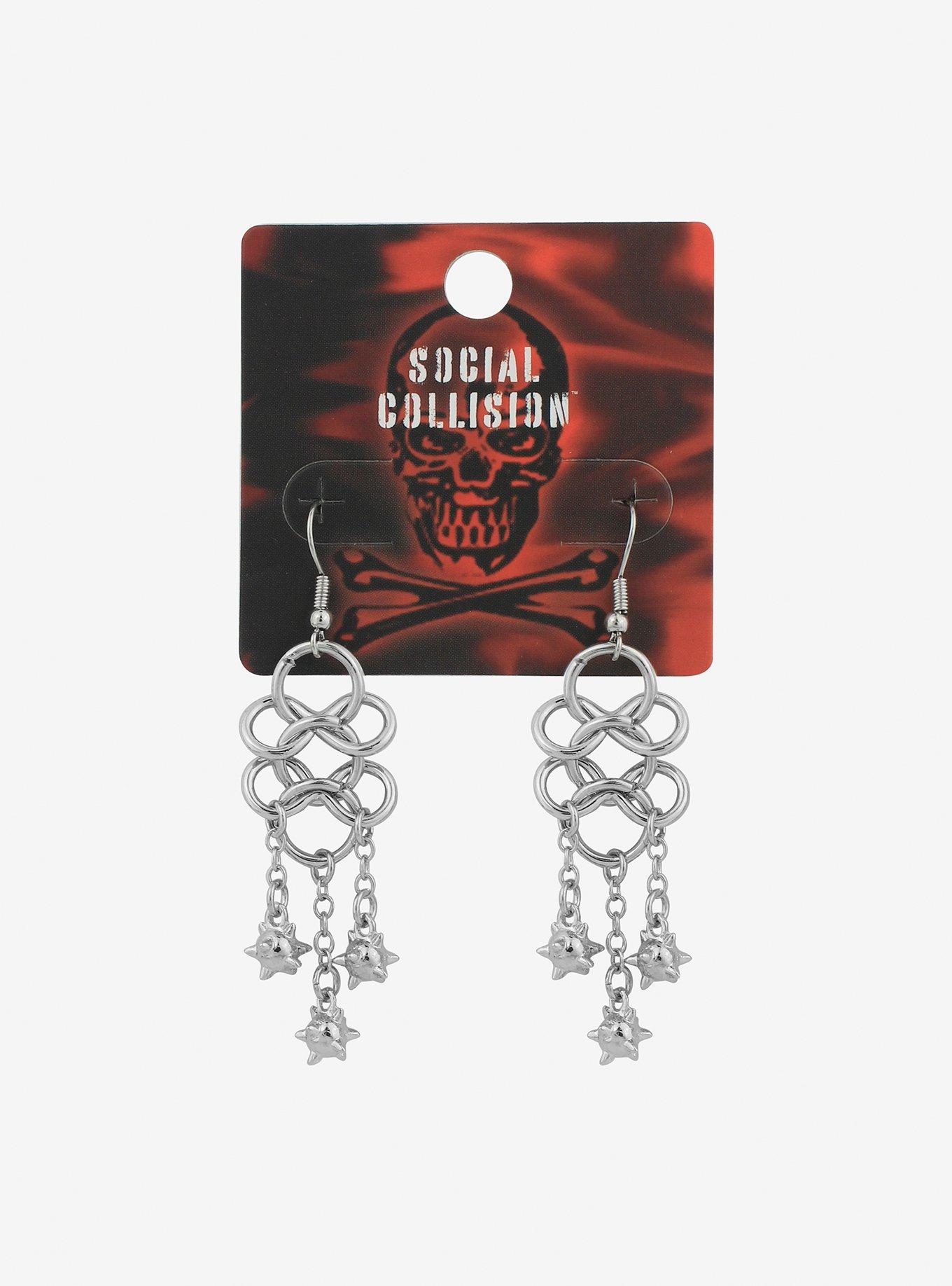 Morning Star Weapon Drop Earrings, , hi-res