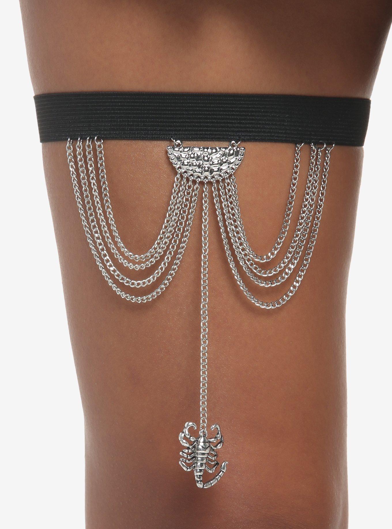 Scorpion Chain Garter, , hi-res