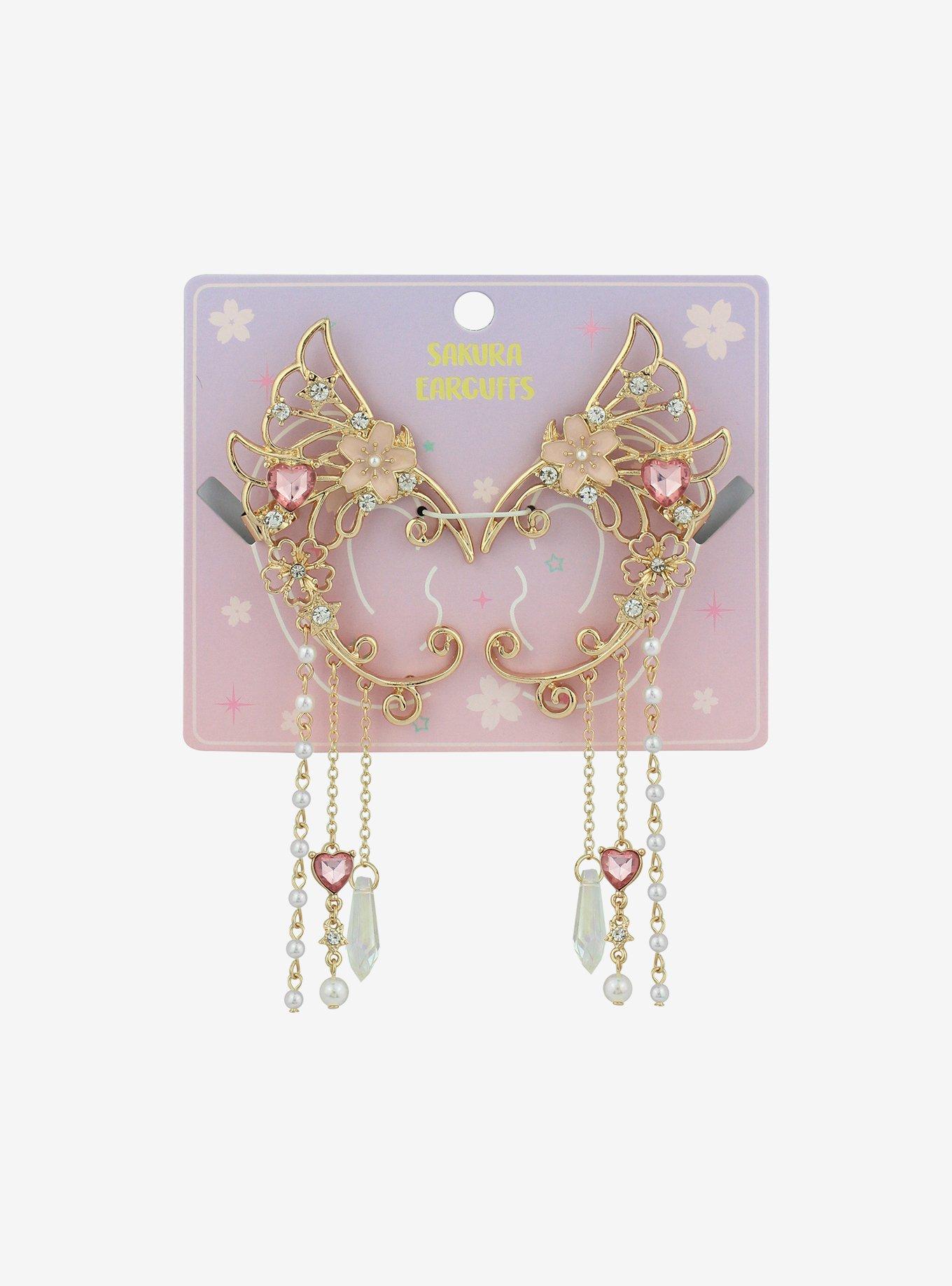 Sakura Heart Angel Wing Ear Cuff Set | Hot Topic