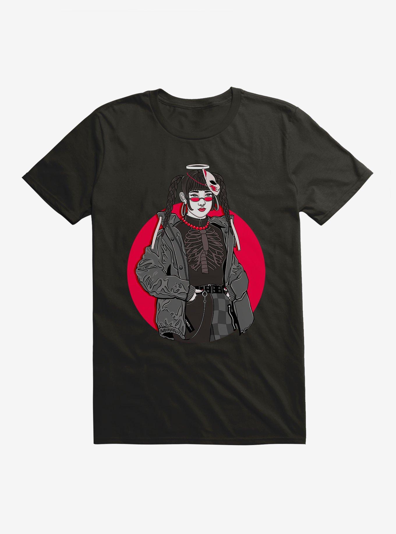 Anime Streetwear Goth T-Shirt, , hi-res