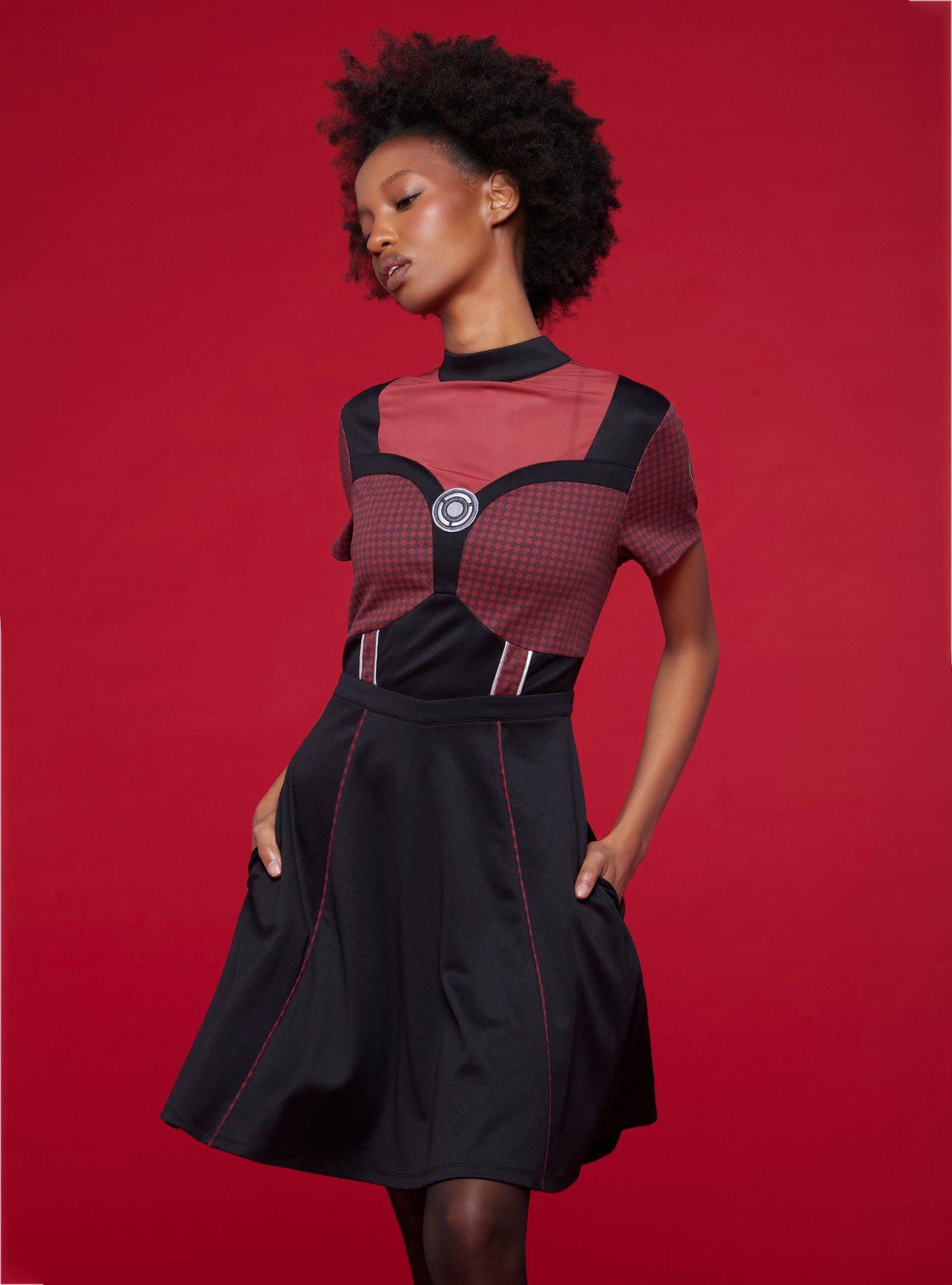 Her Universe Marvel Ant-Man And The Wasp: Quantumania Ant-Man Dress, RED  BLACK, hi-res