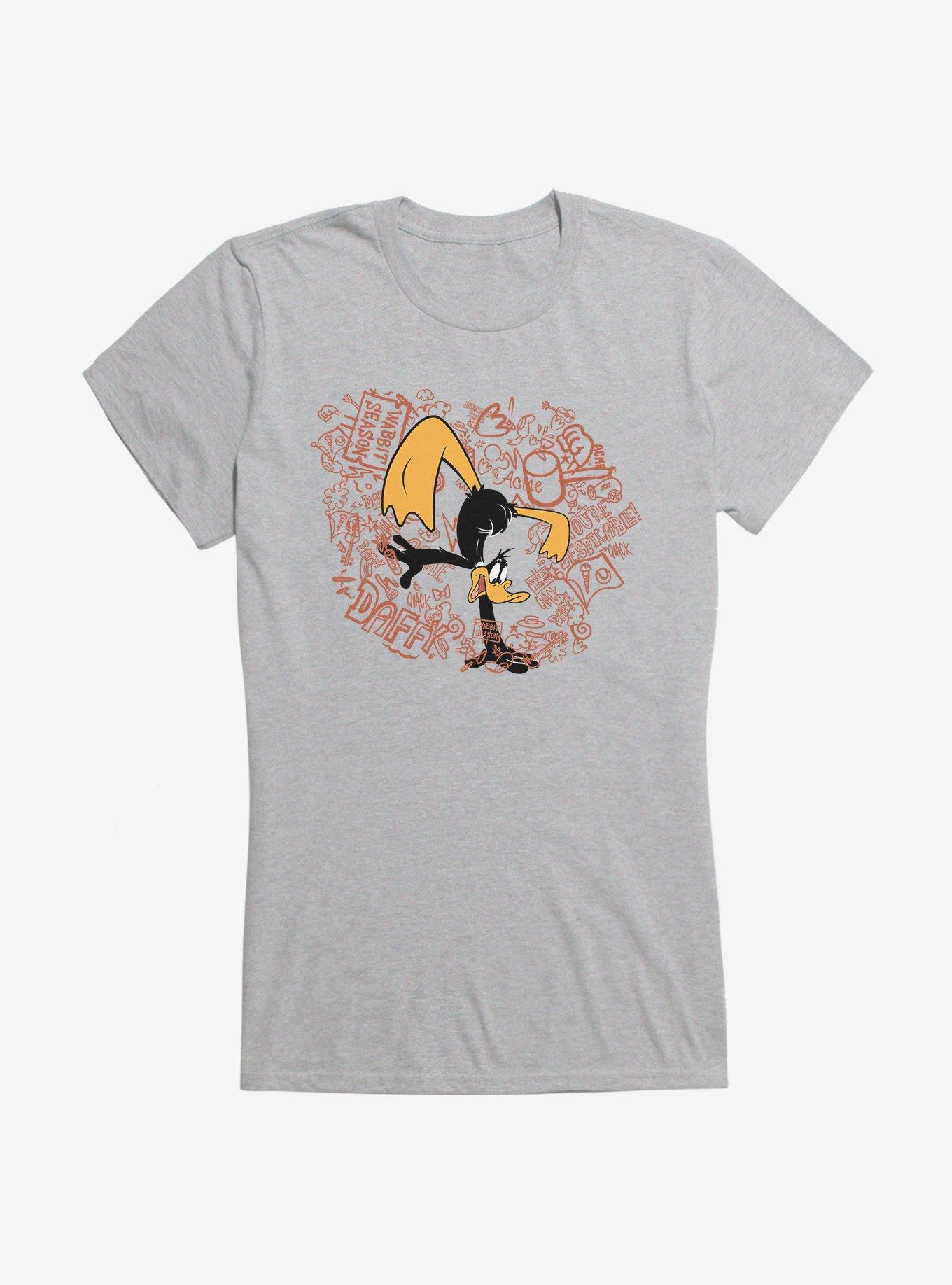 Looney Tunes Daffy Duck Acme Girls T-Shirt, HEATHER, hi-res