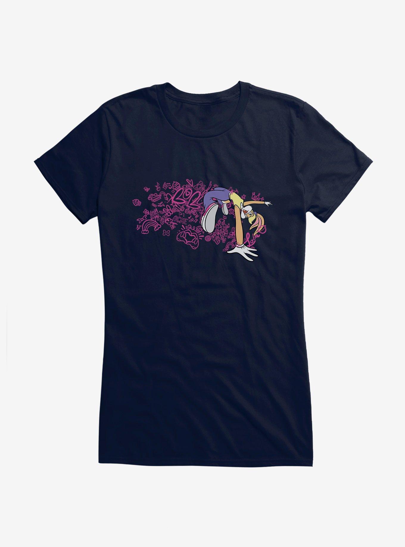 Looney Tunes Lola Bunny Acme Girls T-Shirt, NAVY, hi-res
