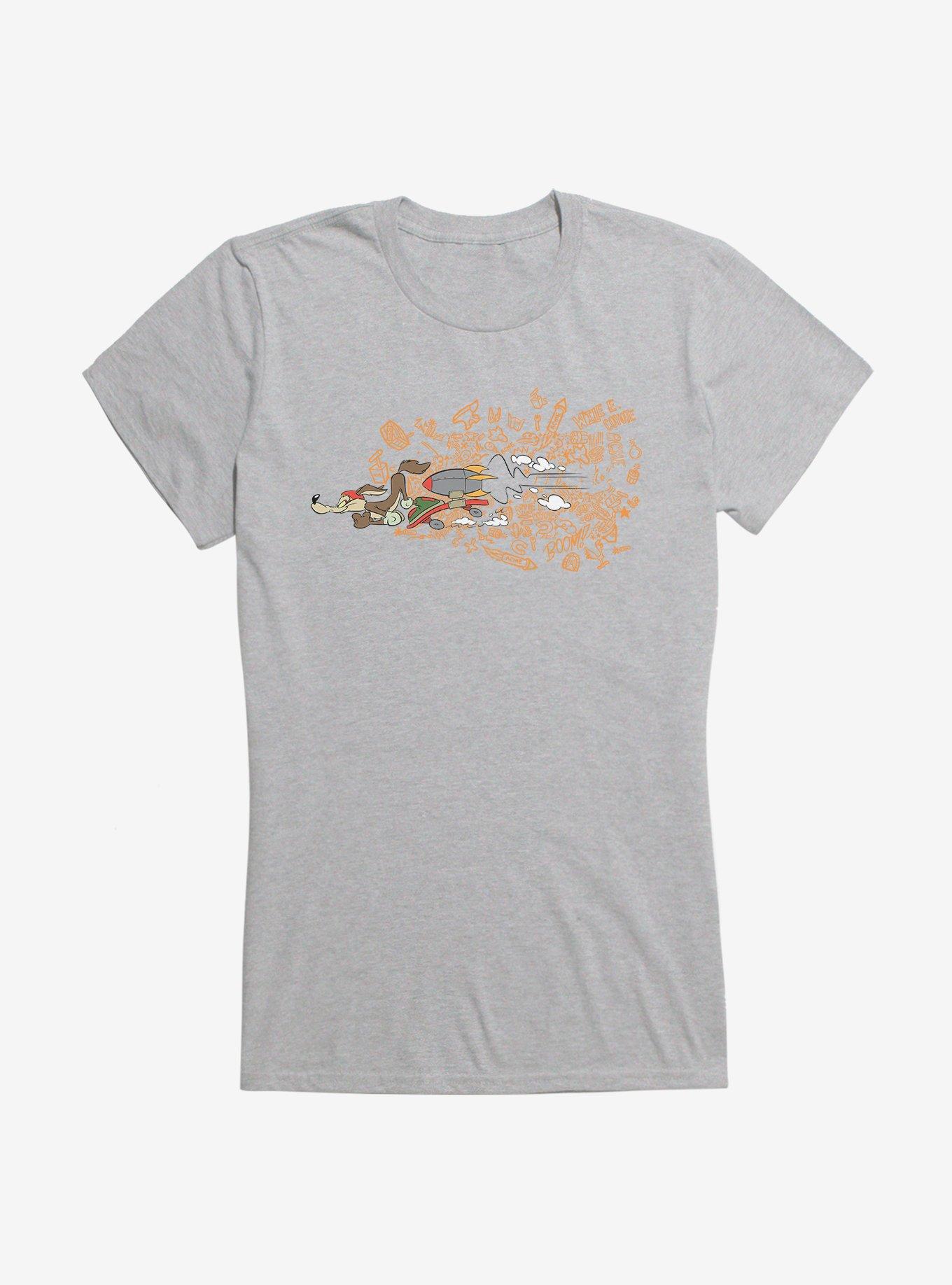 Looney Tunes Wile E. Coyote Girls T-Shirt, HEATHER, hi-res