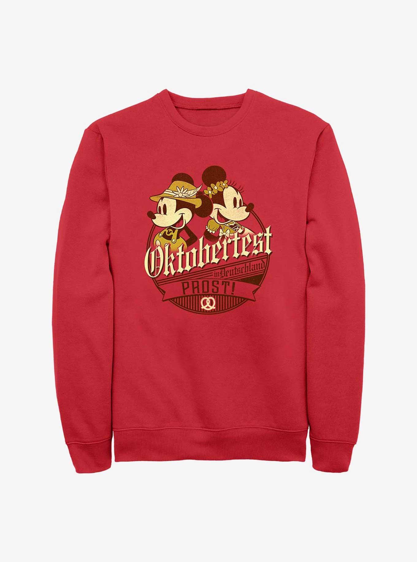 Disney Mickey Mouse Oktoberfest Sweatshirt, RED, hi-res