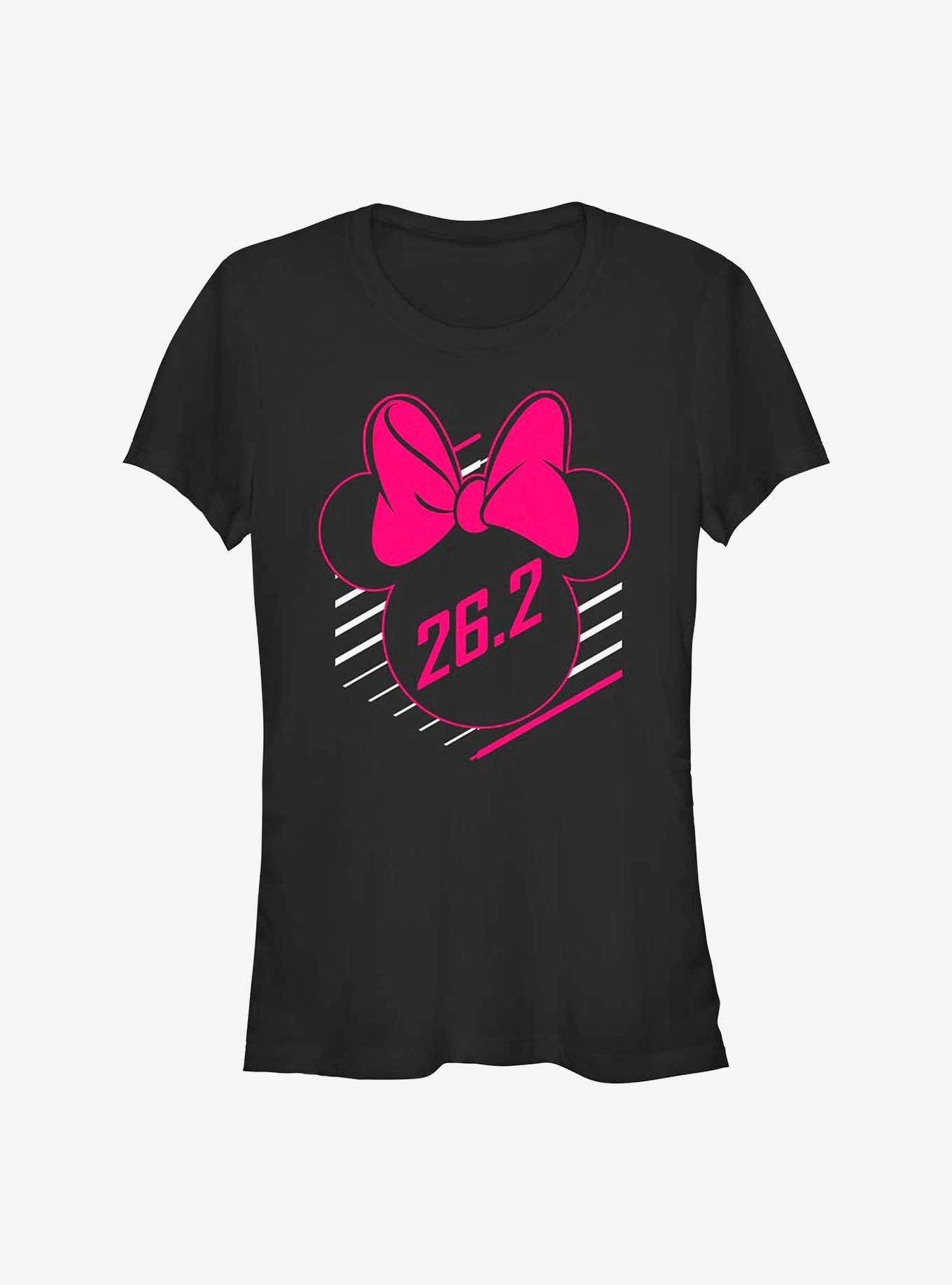 Disney Mickey Mouse 26.2 Marathon Minnie Ears Girls T-Shirt, BLACK, hi-res