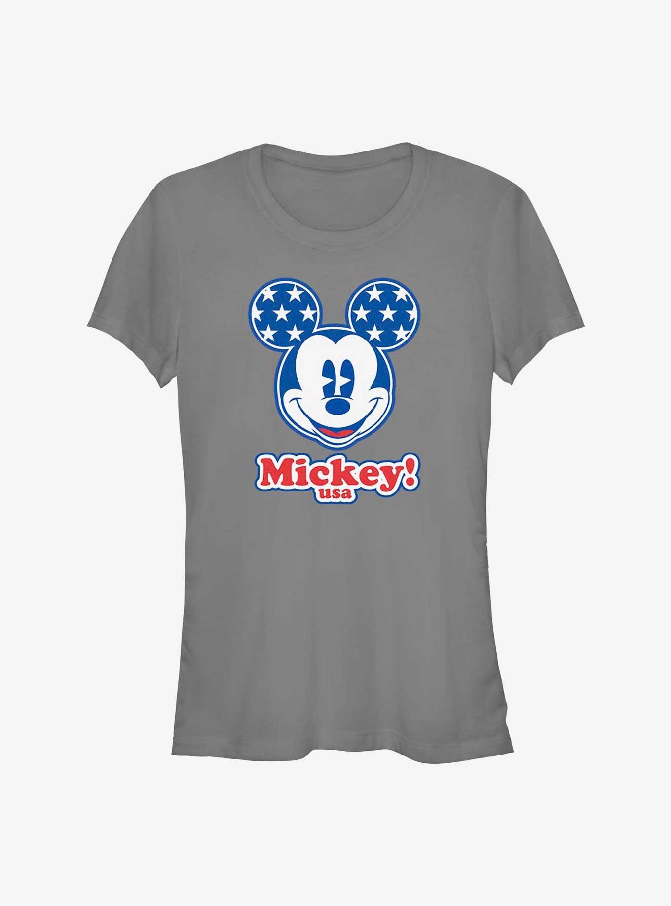 Disney Mickey Mouse Mickey USA Girls T-Shirt, CHARCOAL, hi-res