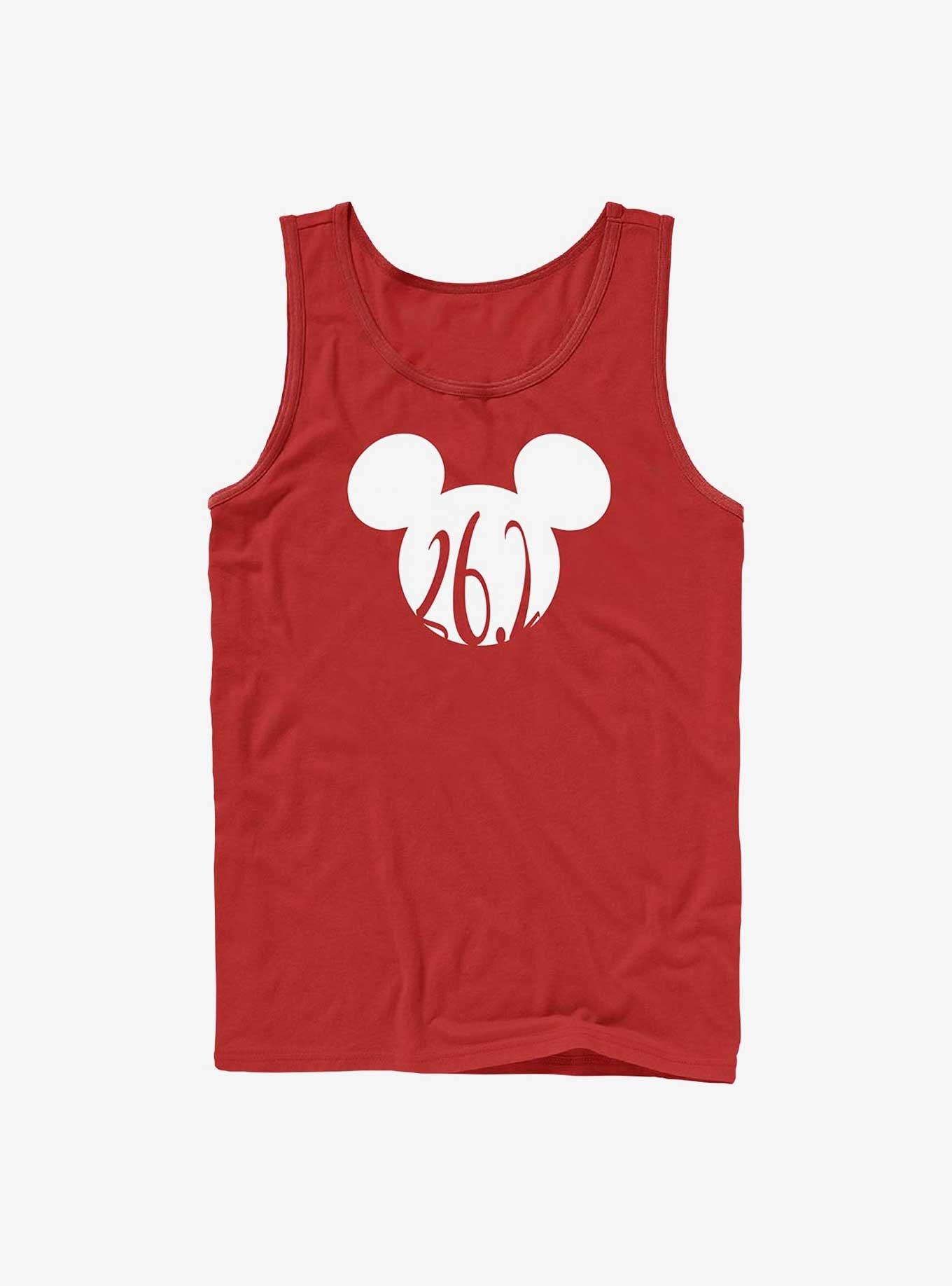 Disney Mickey Mouse 26.2 Marathon Ears Tank, RED, hi-res