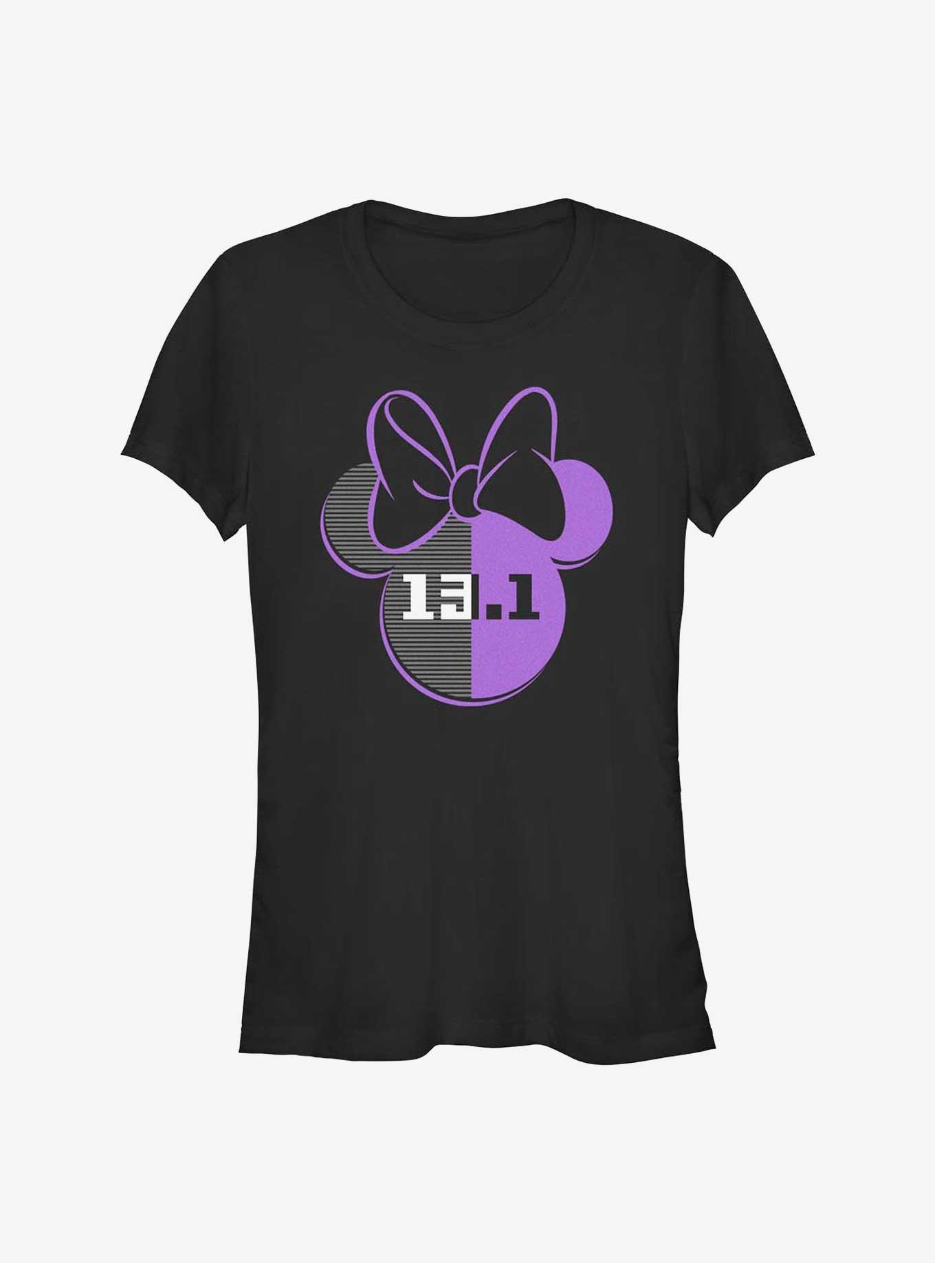 Disney Minnie Mouse 13.1 Half Marathon Ears Girls T-Shirt, BLACK, hi-res