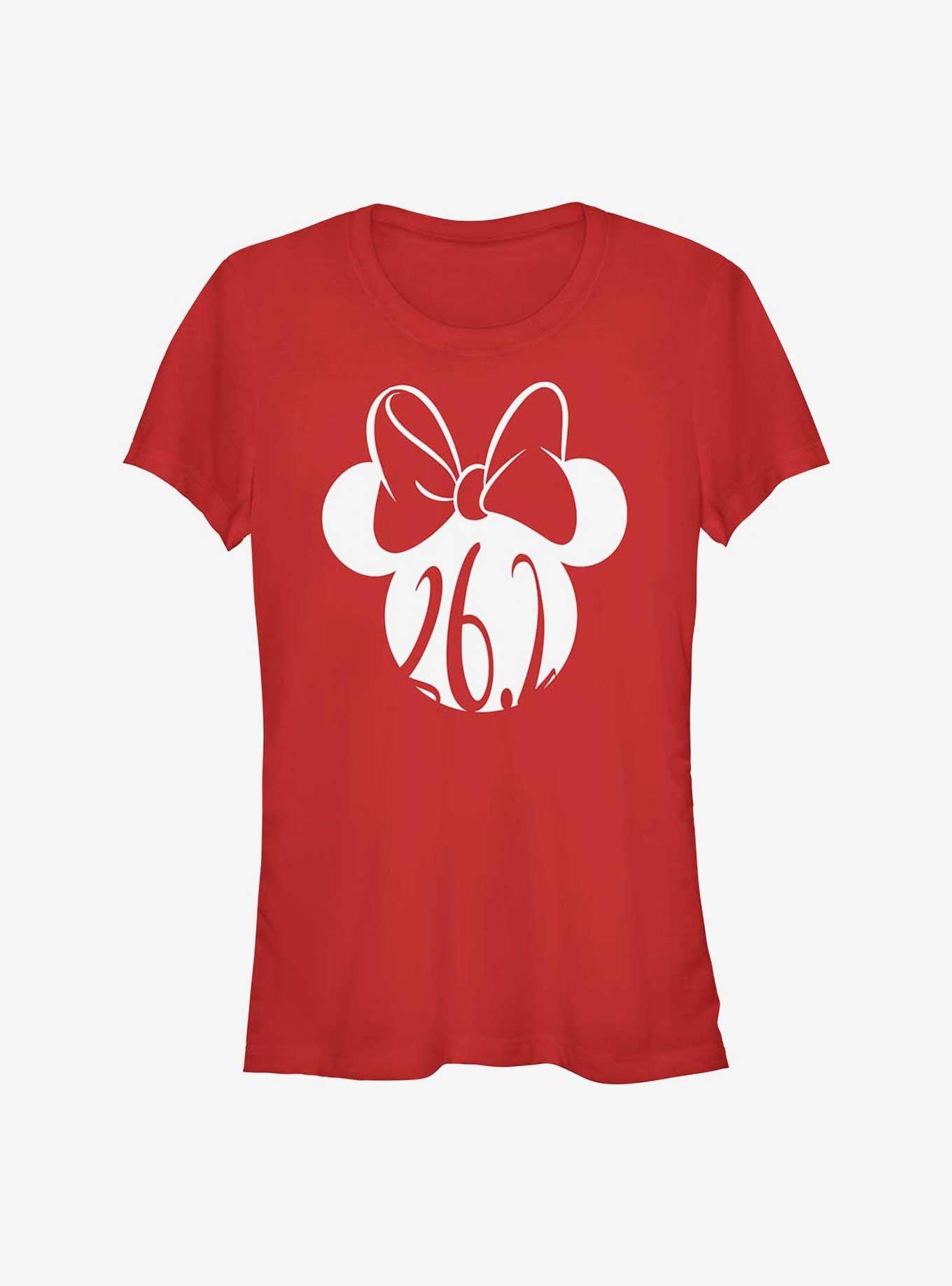Disney Minnie Mouse 26.2 Marathon Ears Girls T-Shirt, RED, hi-res