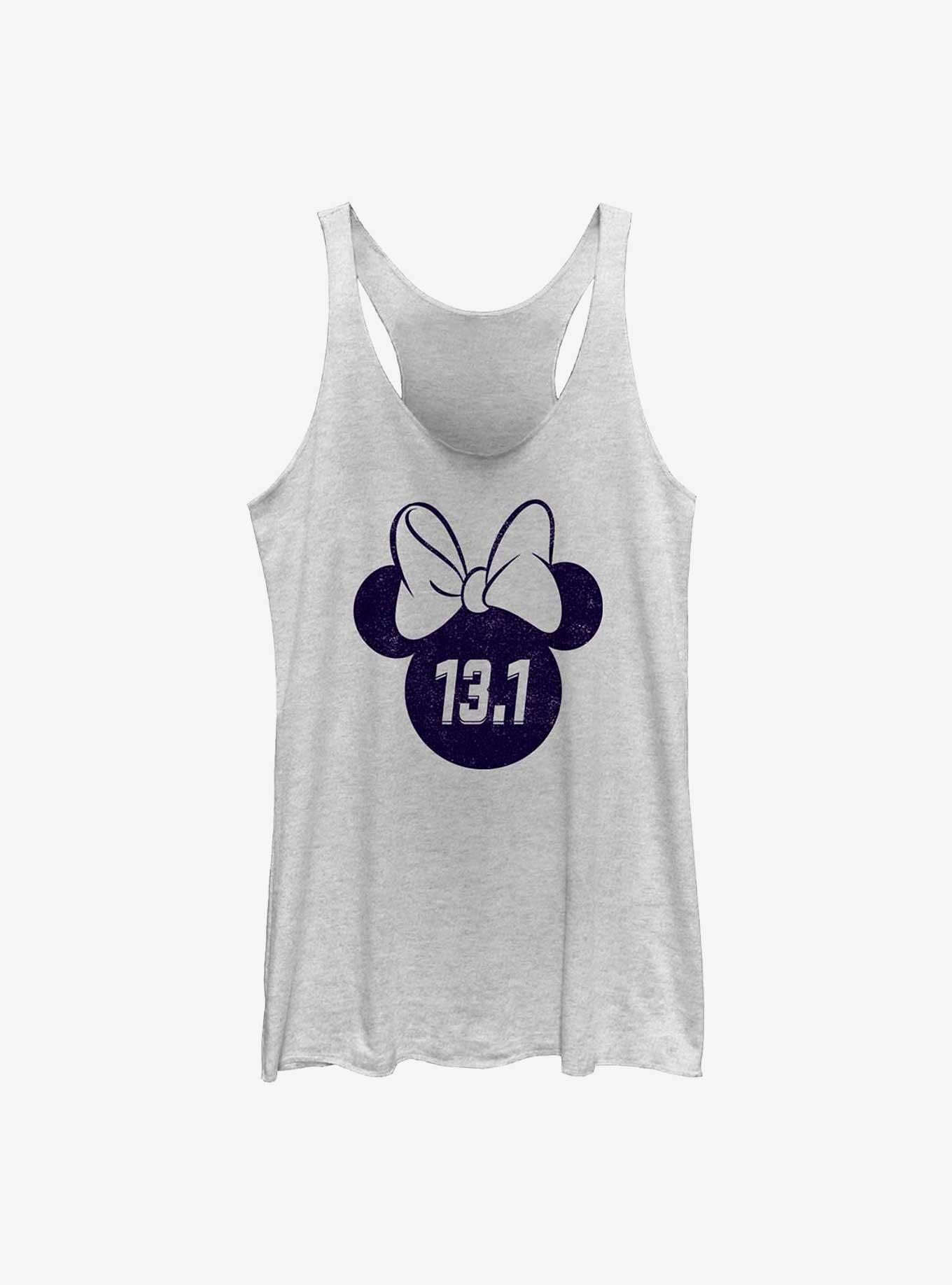 Disney Minnie Mouse 13.1 Half Marathon Ears Girls Tank, WHITE HTR, hi-res