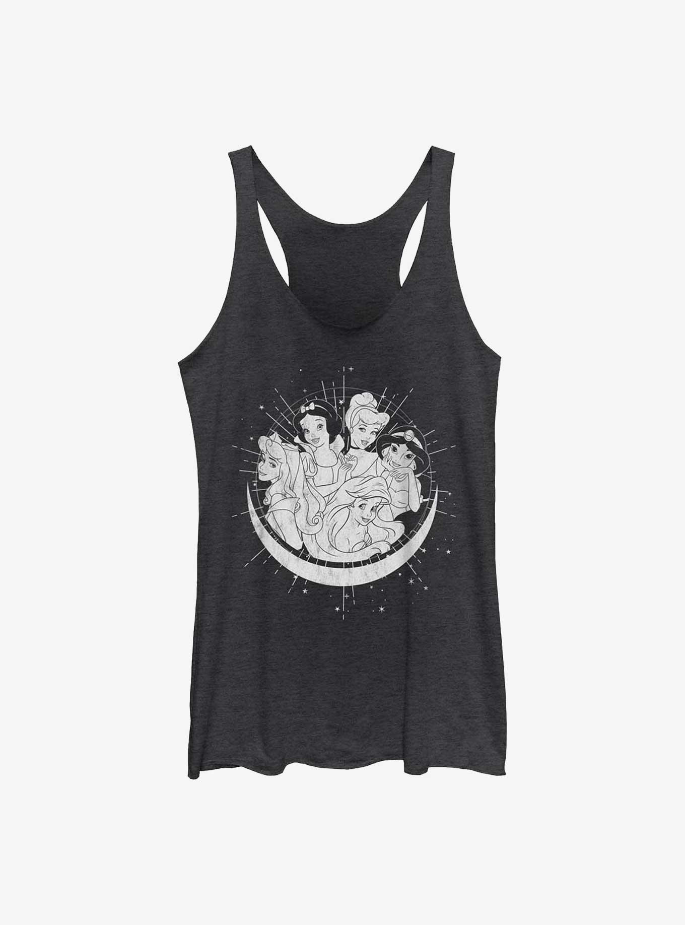 Disney Princesses Celestial Princesses Girls Tank, BLK HTR, hi-res