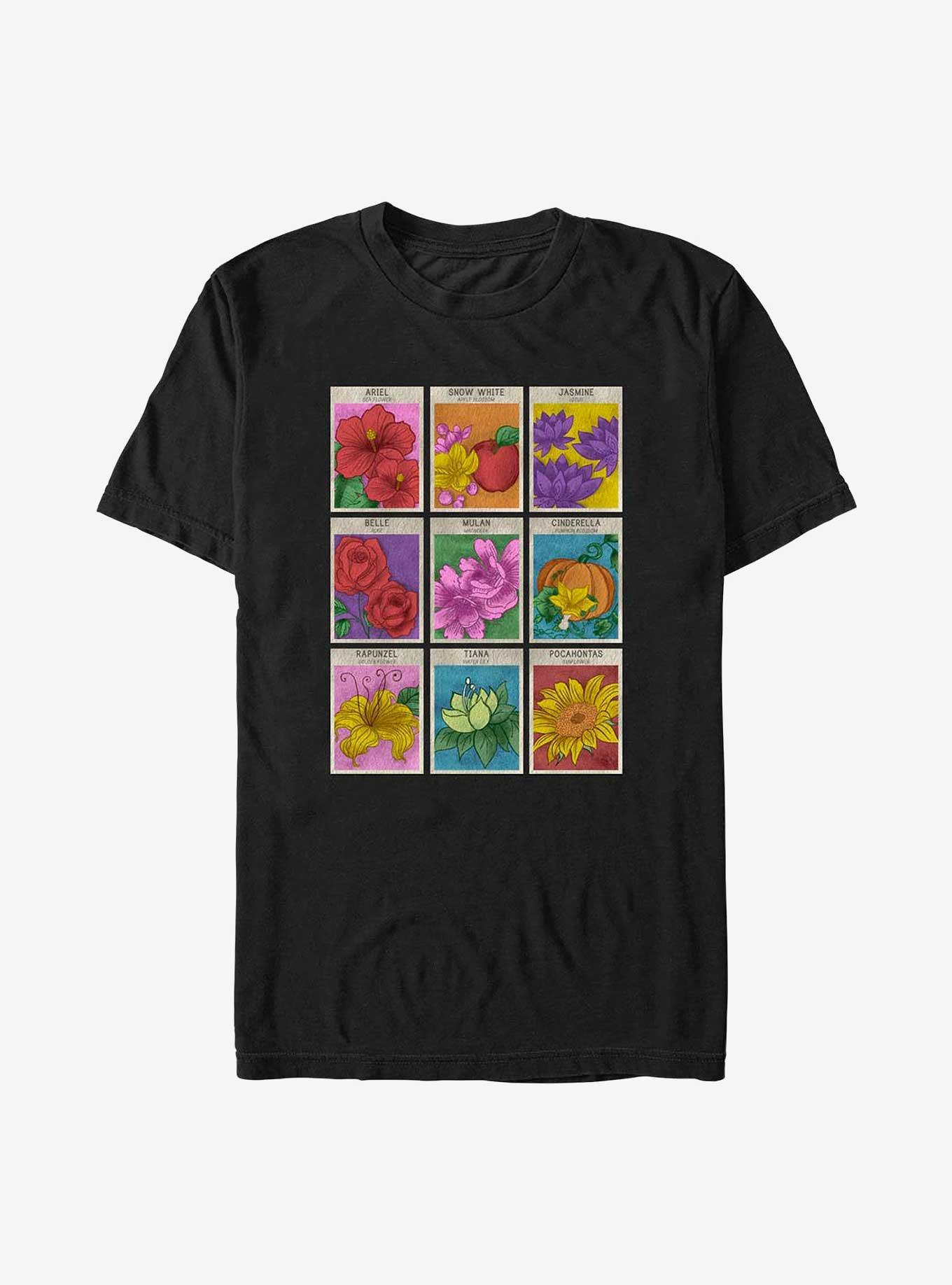 Disney Princesses Flower Seeds T-Shirt, BLACK, hi-res