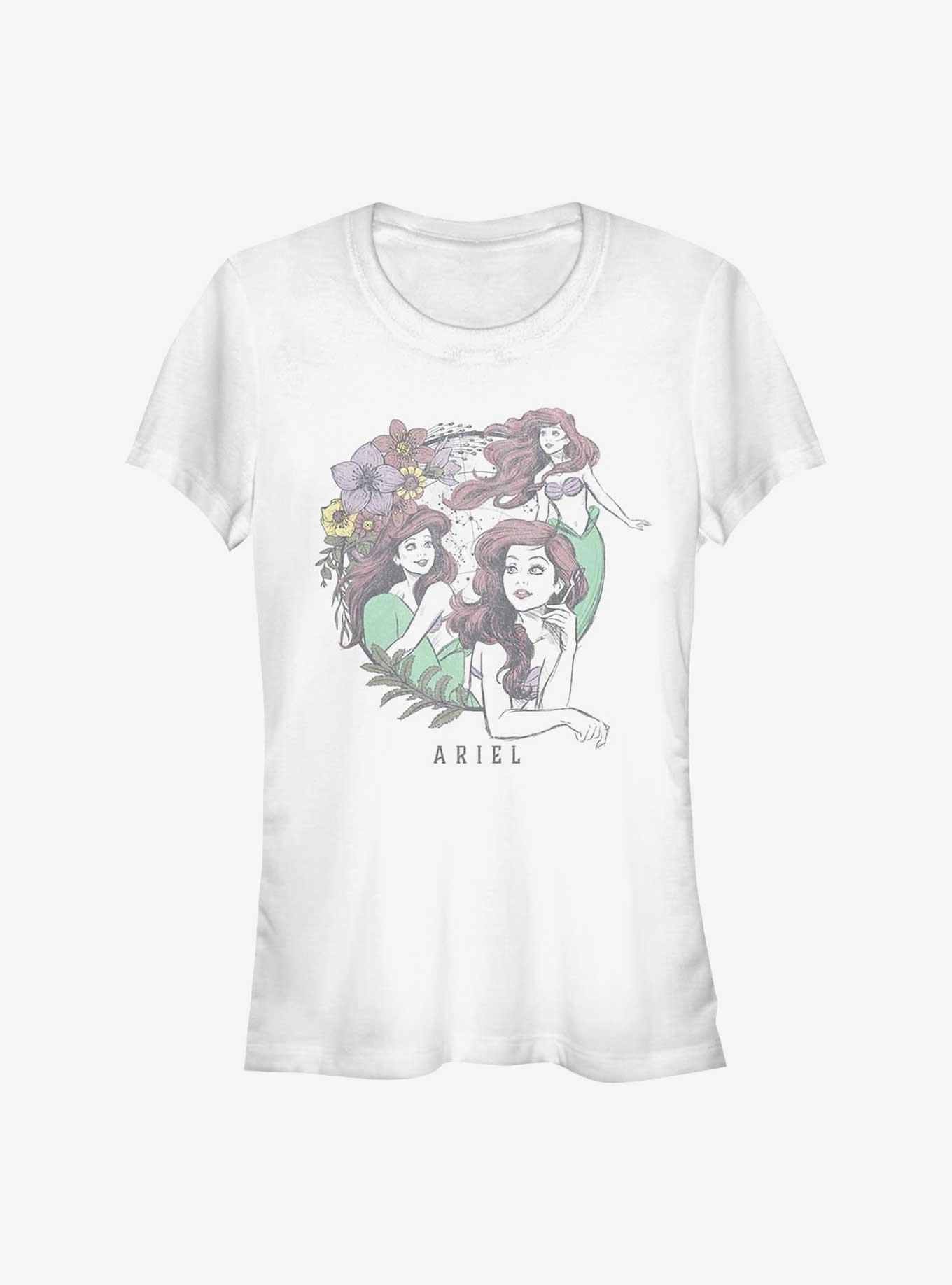 Disney The Little Mermaid Astral Ariel Girls T-Shirt, WHITE, hi-res