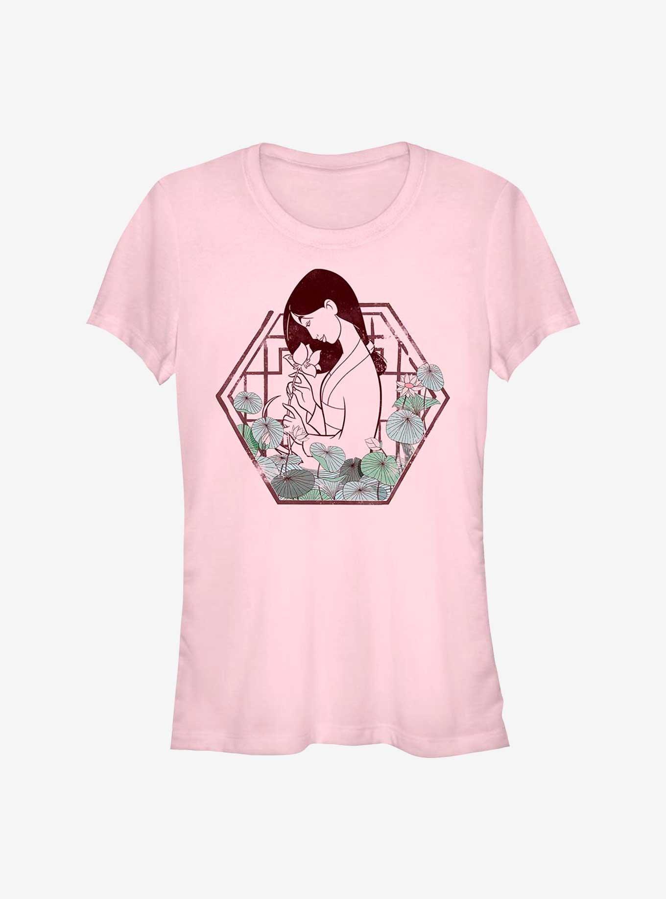 Disney Mulan Lotus Girls T-Shirt, PINK, hi-res