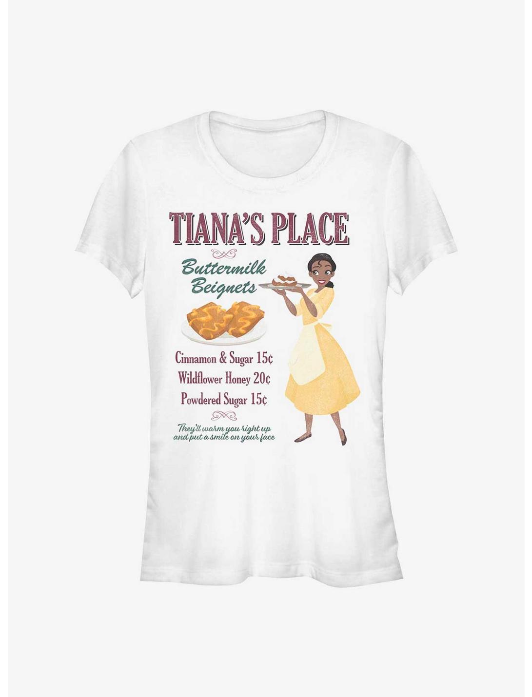 Disney The Princess and the Frog Tiana's Place Buttermilk Beignets Girls T-Shirt, WHITE, hi-res