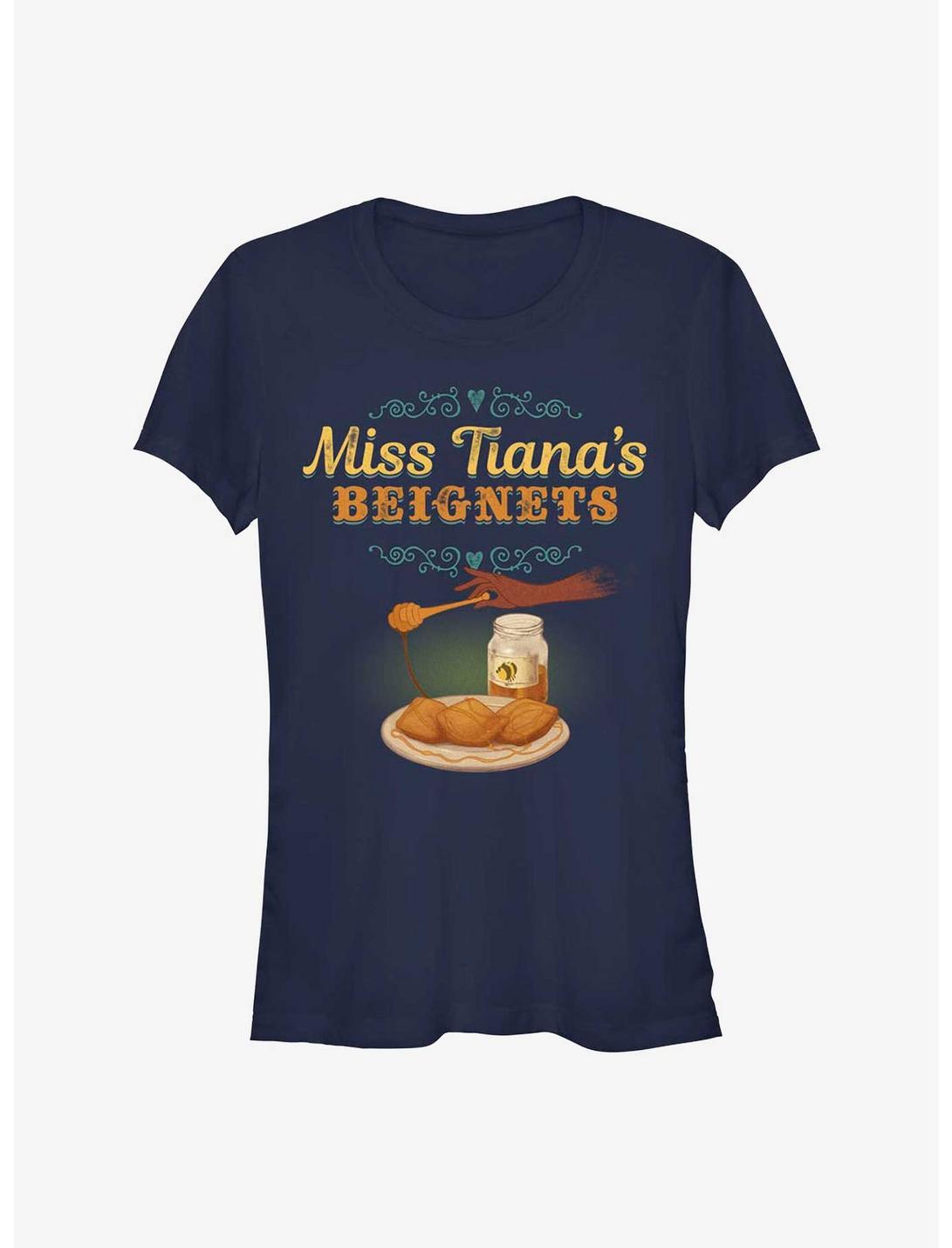Disney The Princess and the Frog Miss Tiana's Beignets Girls T-Shirt, NAVY, hi-res
