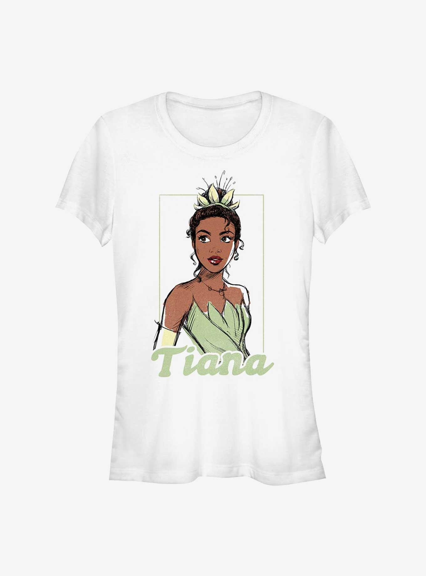 Disney The Princess and the Frog Tiana Sketch Girls T-Shirt, WHITE, hi-res