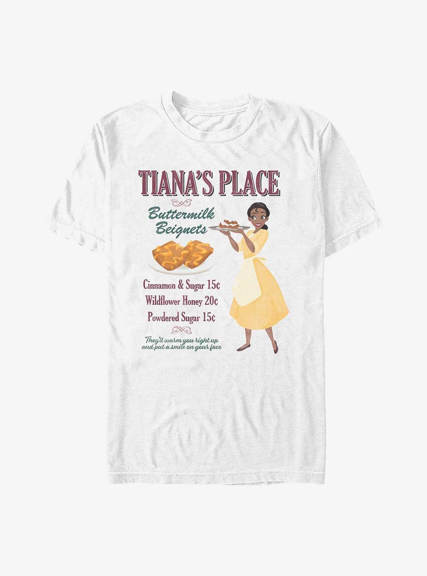Disney The Princess and the Frog Tiana's Place Buttermilk Beignets T-Shirt, WHITE, hi-res